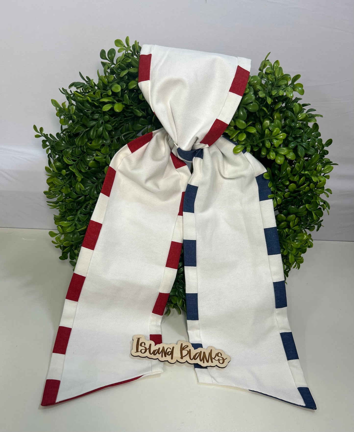 Patriot 4th of July Star and Stripe Three-Toned Specialty Wreath Sash