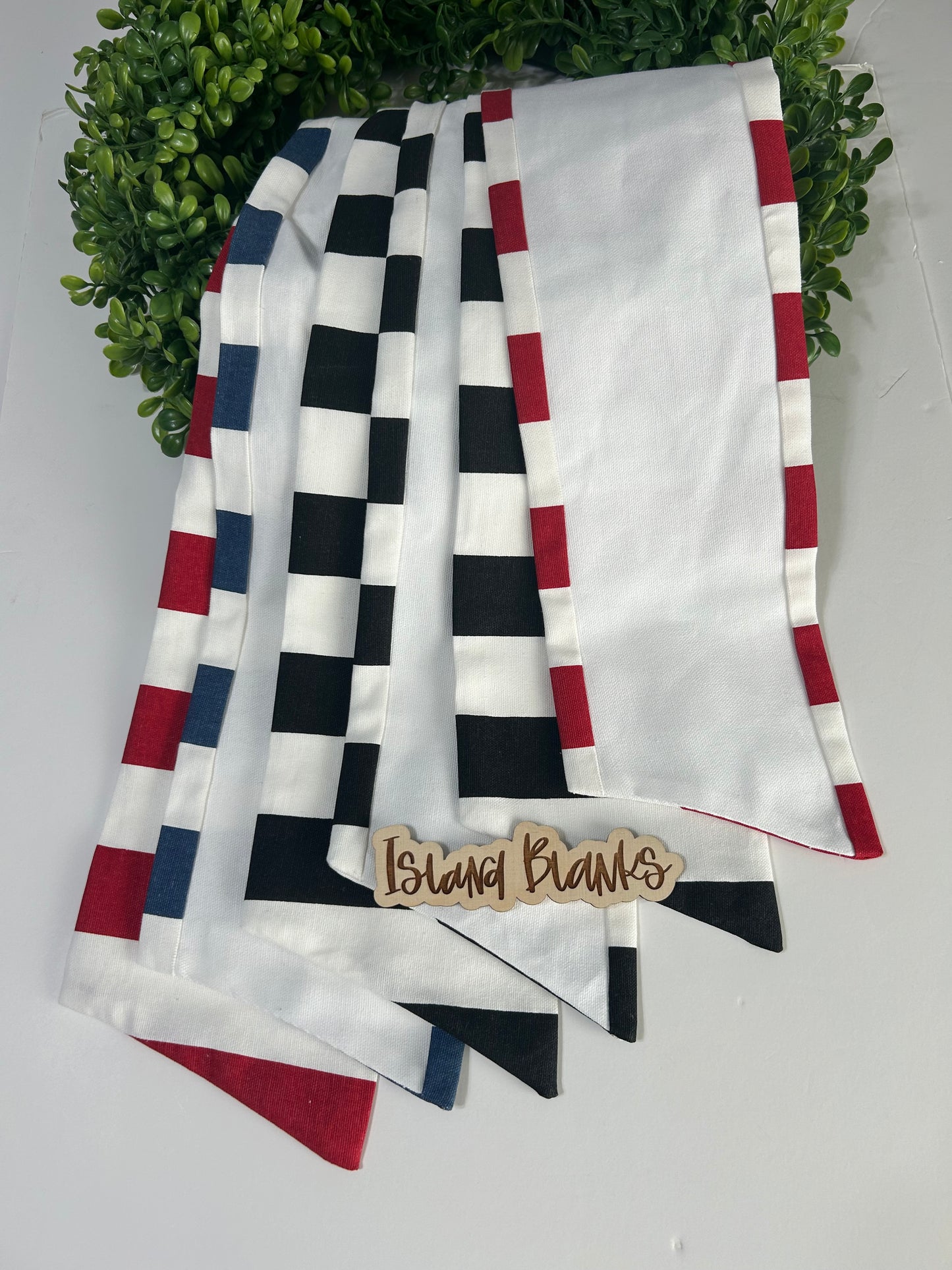 Patriot 4th of July Star and Stripe Three-Toned Specialty Wreath Sash
