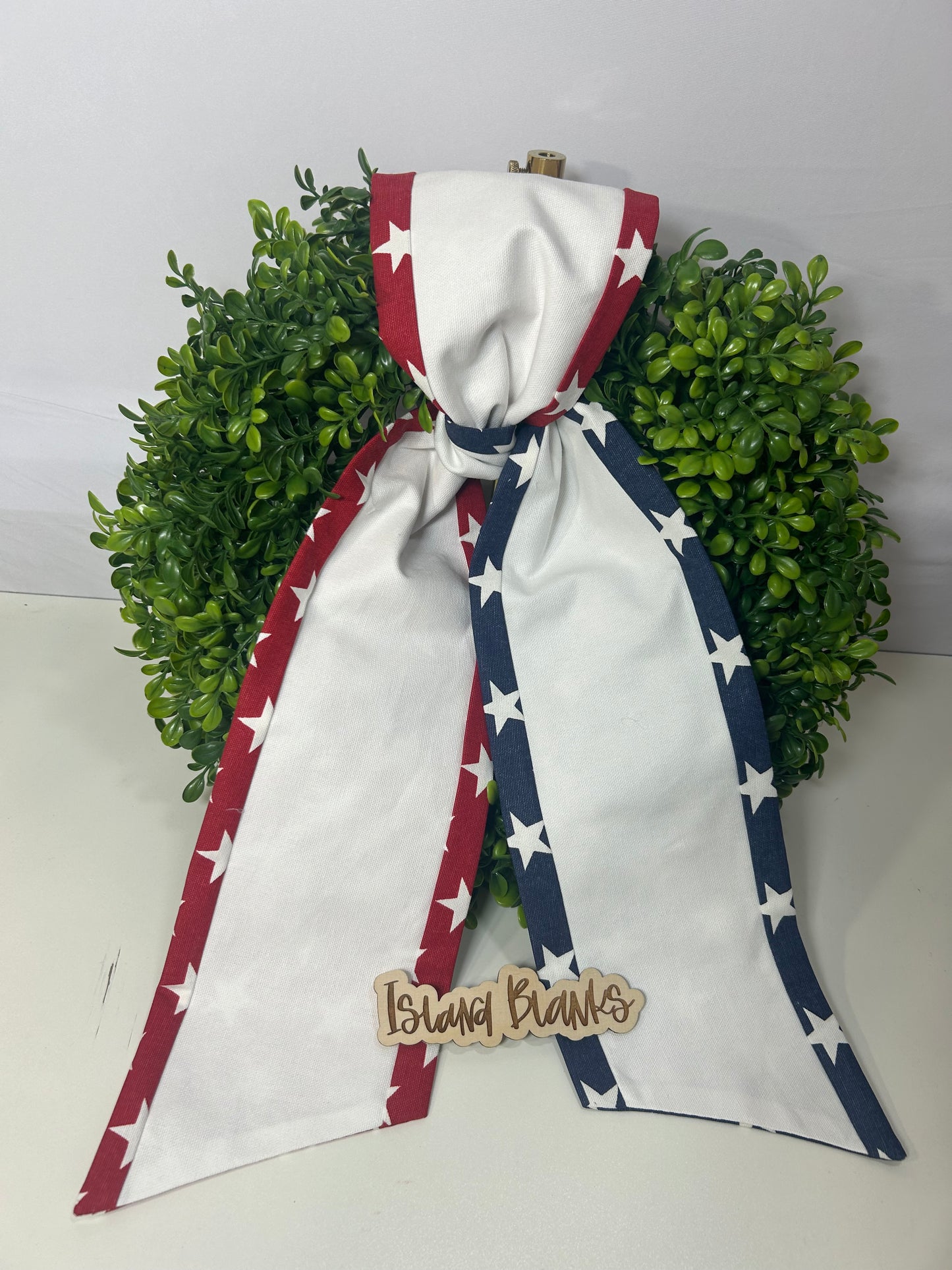 Patriot 4th of July Star and Stripe Three-Toned Specialty Wreath Sash
