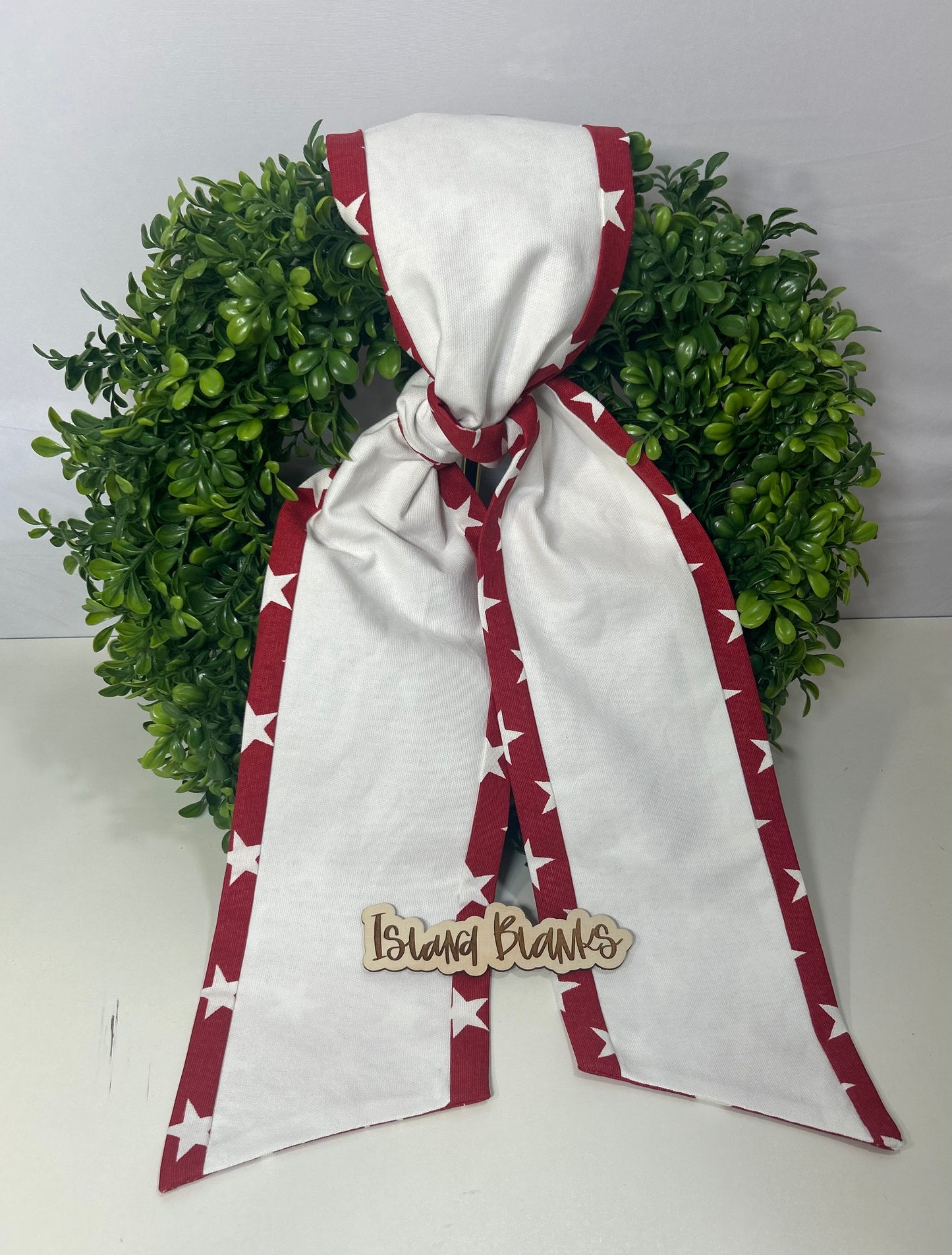 Patriot 4th of July Star and Stripe Three-Toned Specialty Wreath Sash