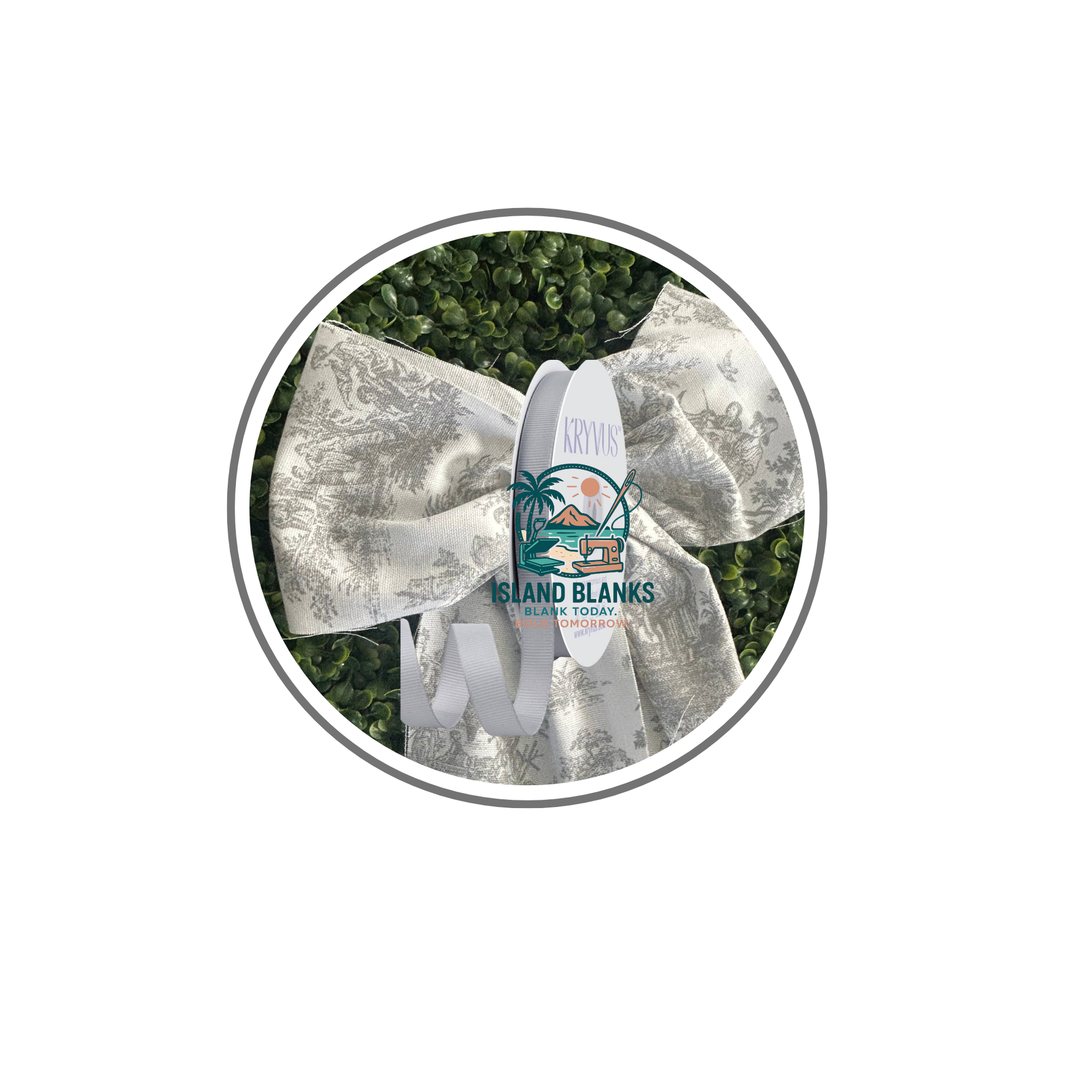 French Toile Cotton Oversized Embellishment/Ties and Ribbon for Banners