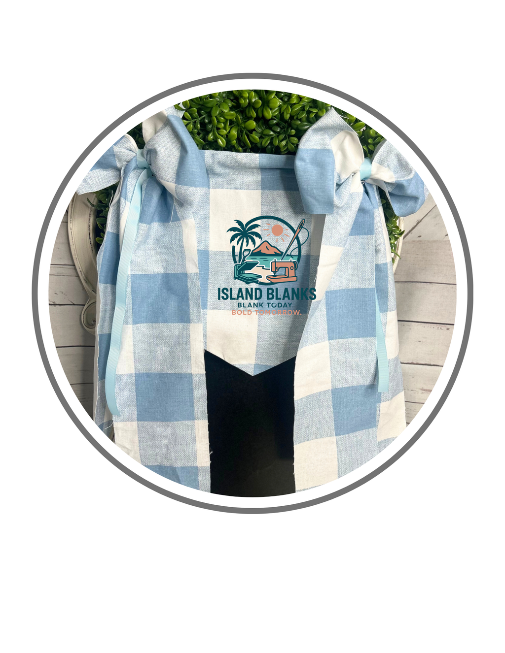 Large Buffalo Plaid Cotton Banner with Oversize Ties and Ribbon- More Colors Available