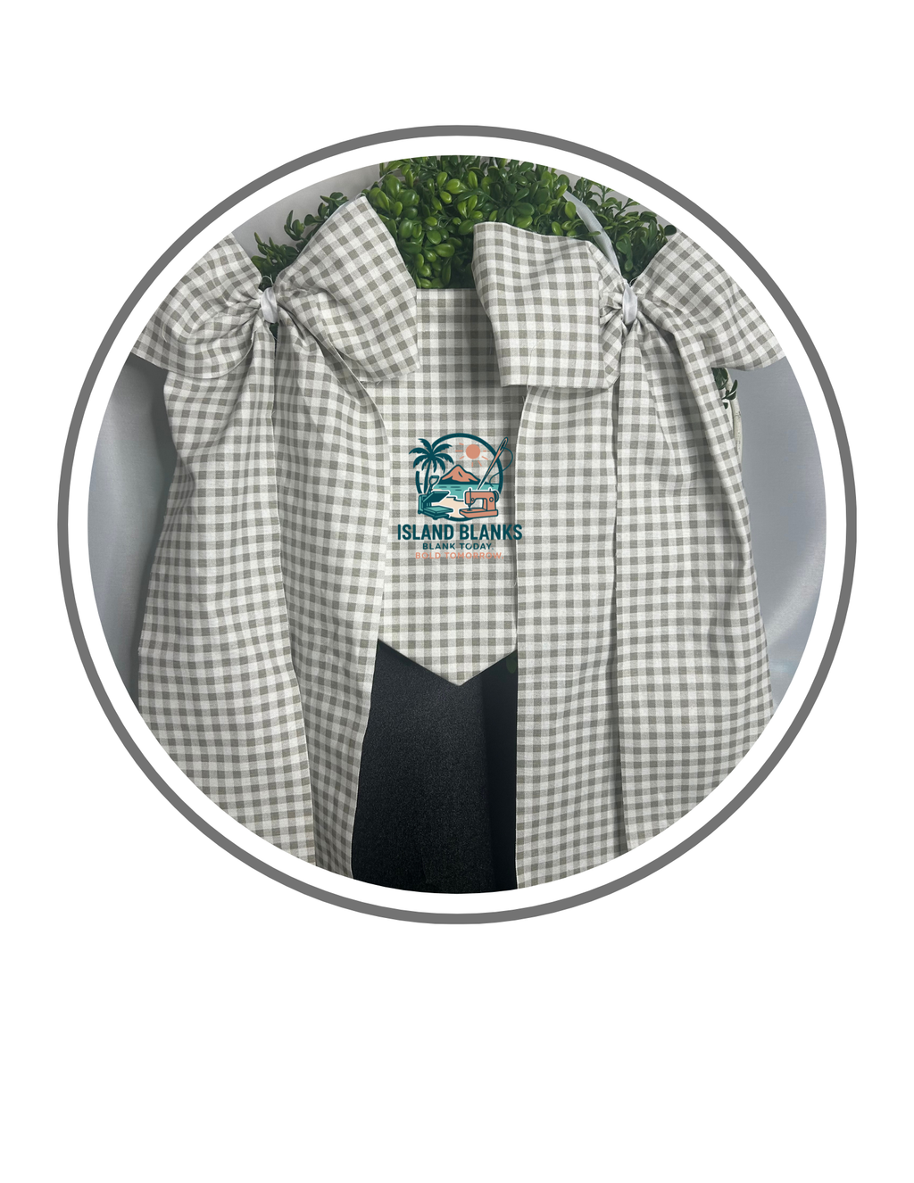 Gingham Cotton Oversized Embellishment/Ties and Ribbon for Banners