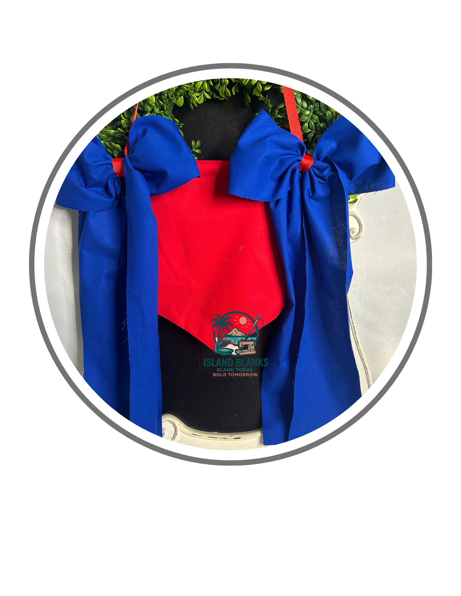 Red Cotton Banner with bow- 4th of July/Patriot (Copy)