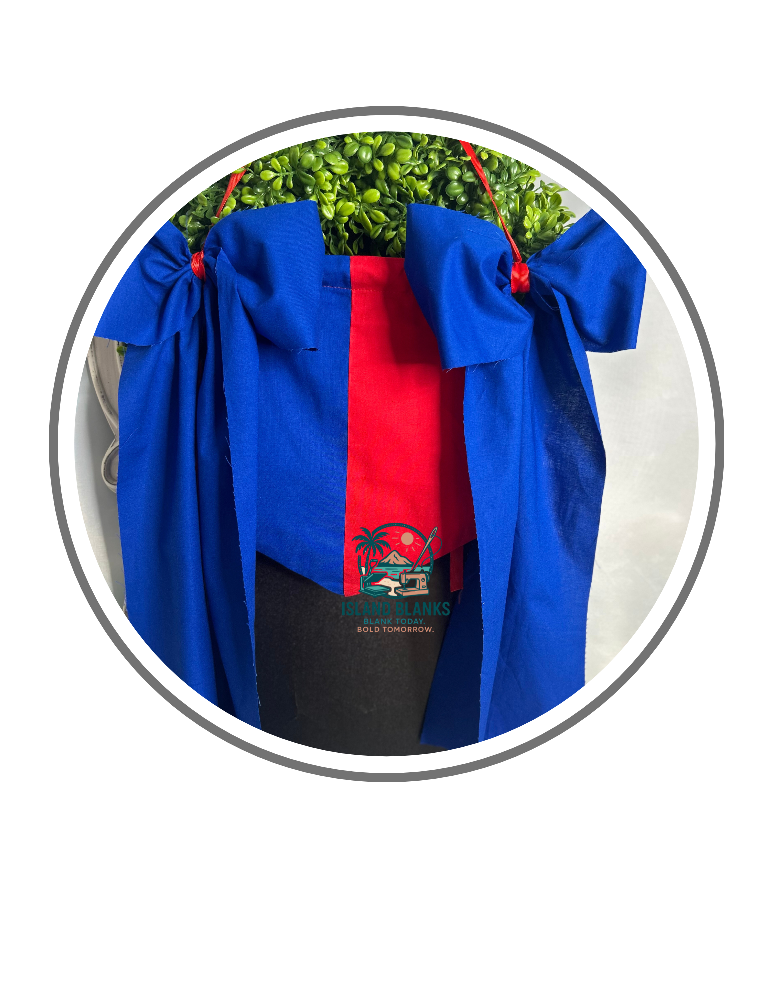 Red Cotton Banner with bow- 4th of July/Patriot (Copy)