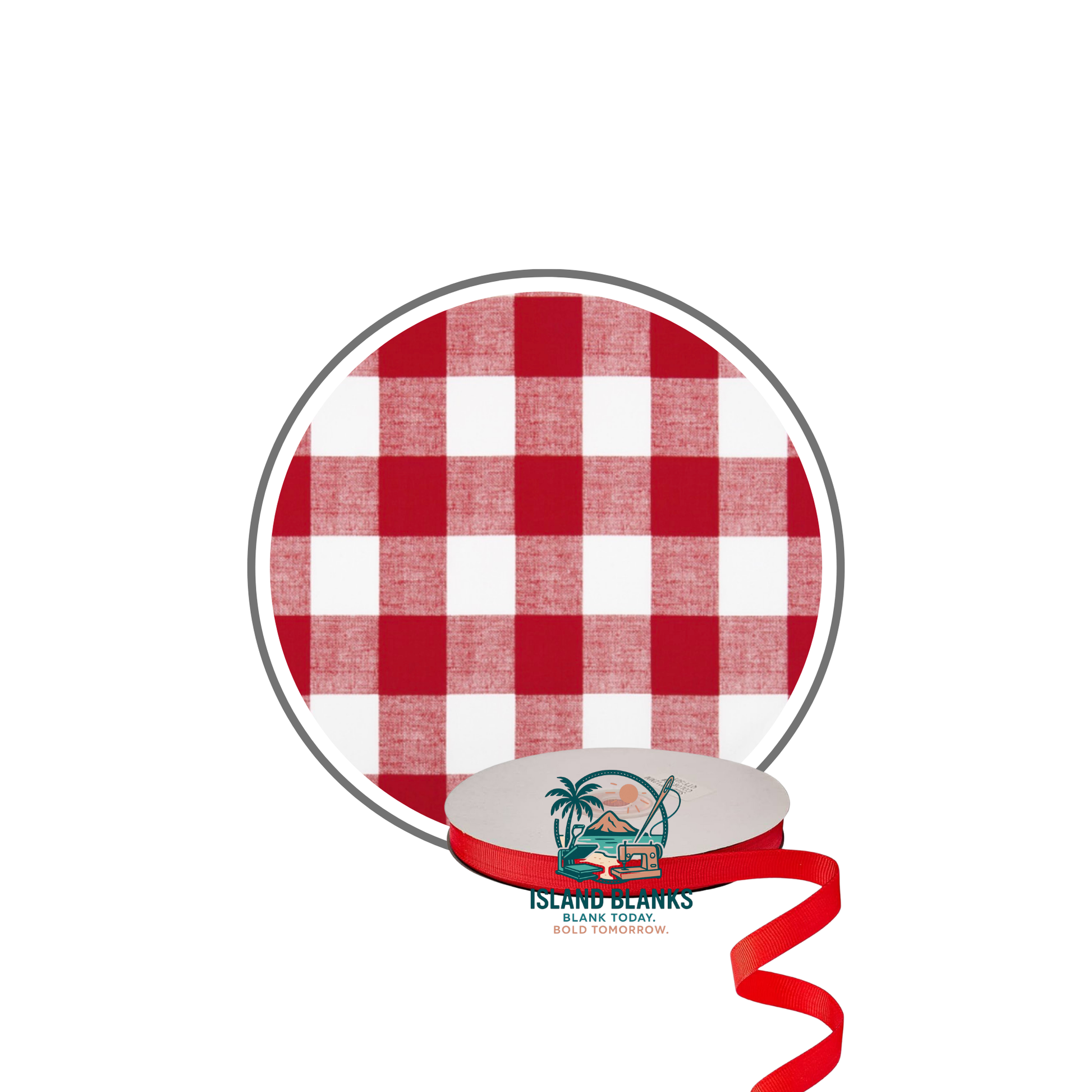 Large Buffalo Plaid Cotton Banner with Oversize Ties and Ribbon- More Colors Available