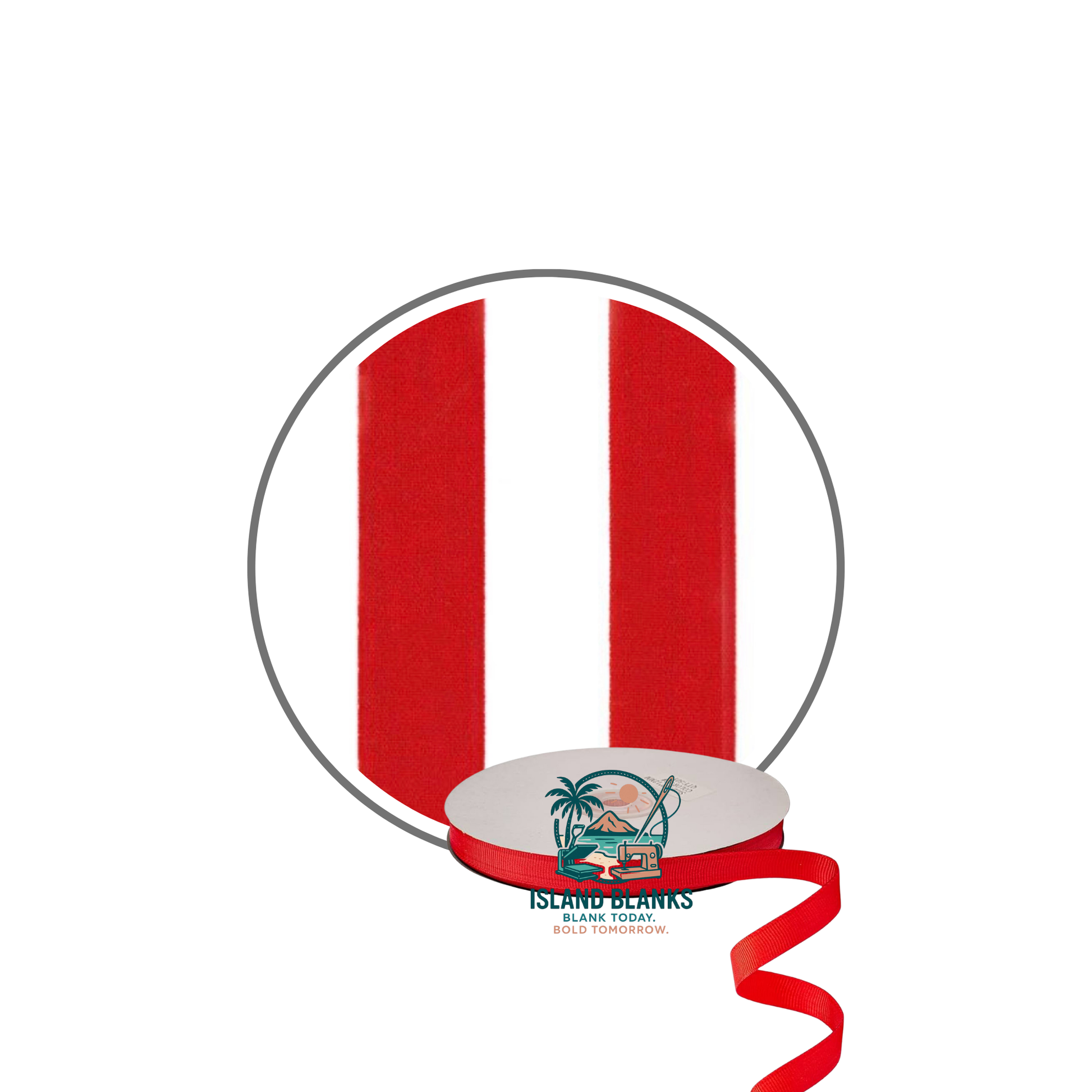 Horizontal Stripe Cotton Banner with Oversize Ties and Ribbon