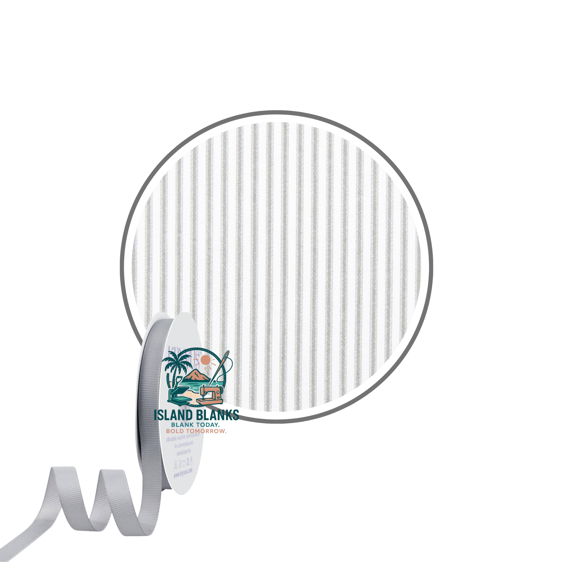 Stripe Cotton Banner with Oversize Ties and Ribbon- More Colors Available