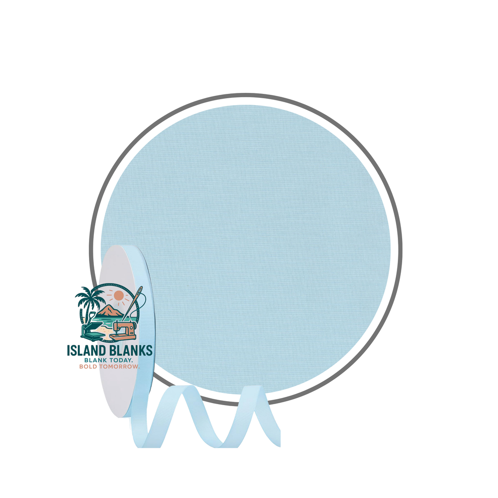 Plain Cotton Banner with Oversize Ties and Ribbon