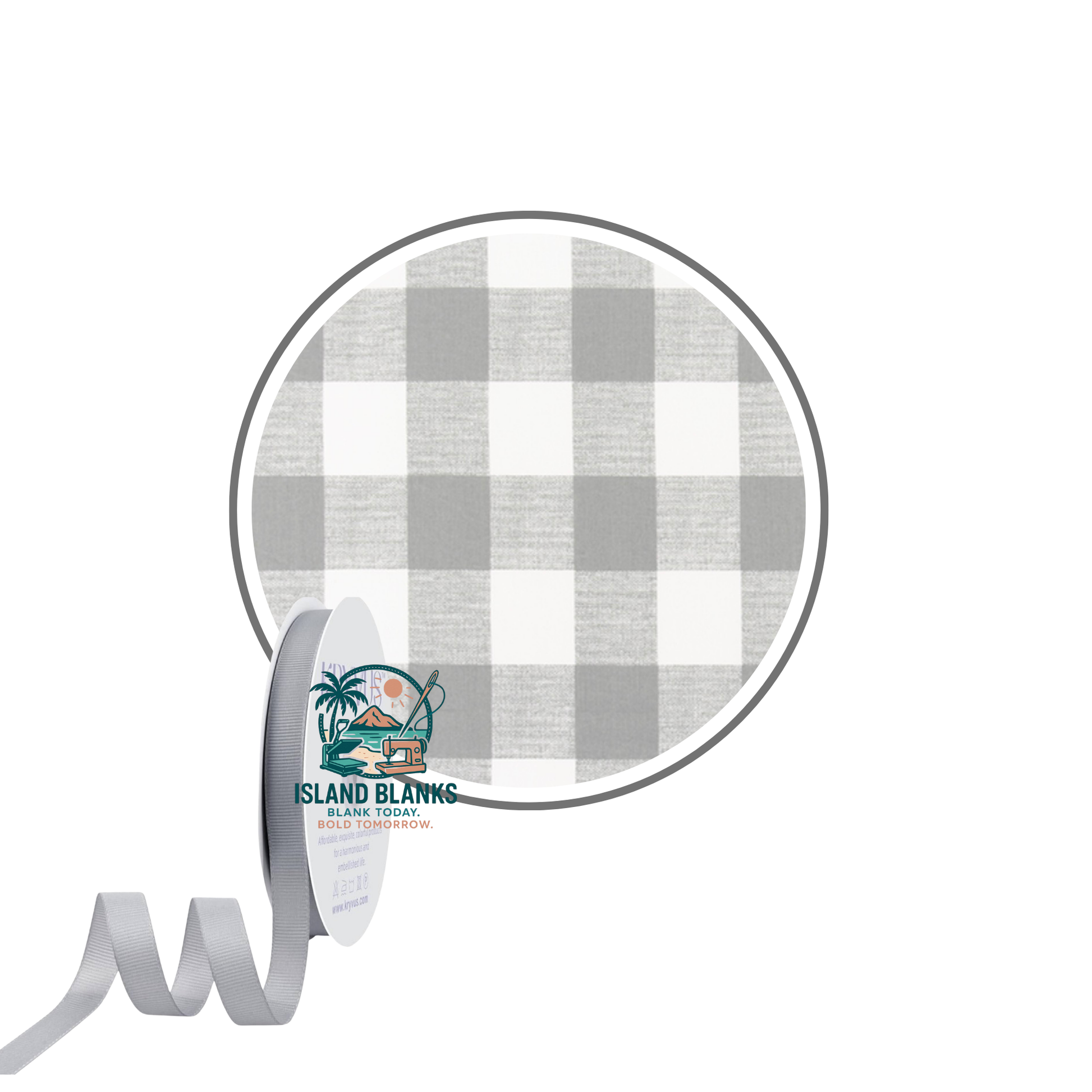 Large Buffalo Plaid Oversized Embellishment/Ties and Ribbon for Banners