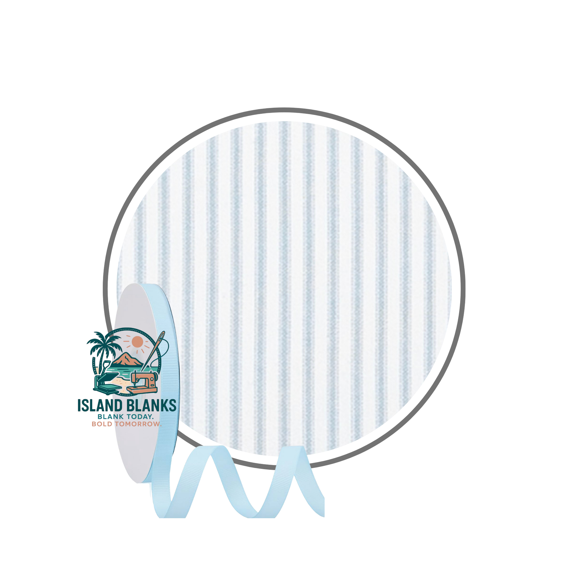 Stripe Cotton Banner with Oversize Ties and Ribbon- More Colors Available