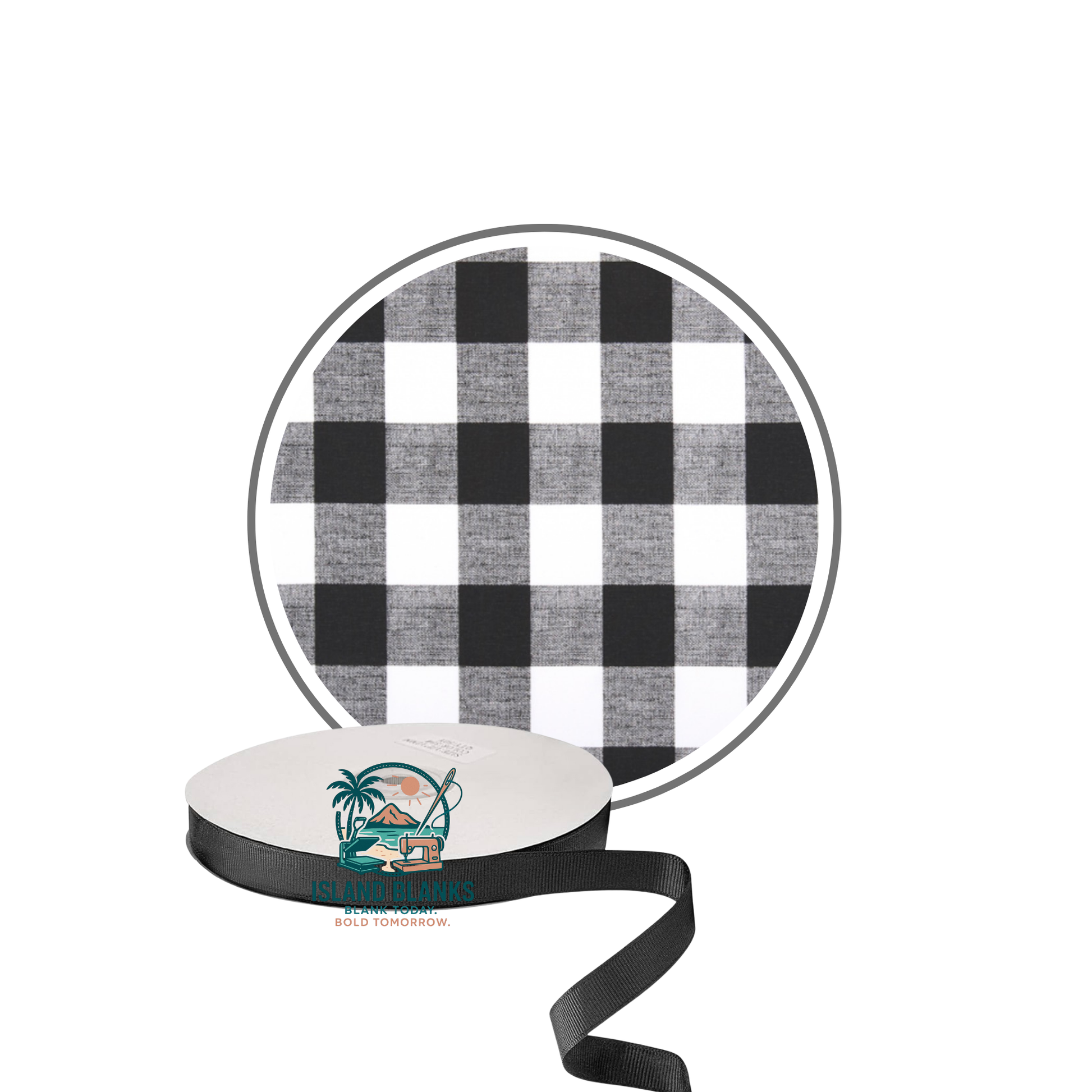 Large Buffalo Plaid Cotton Banner with Oversize Ties and Ribbon- More Colors Available