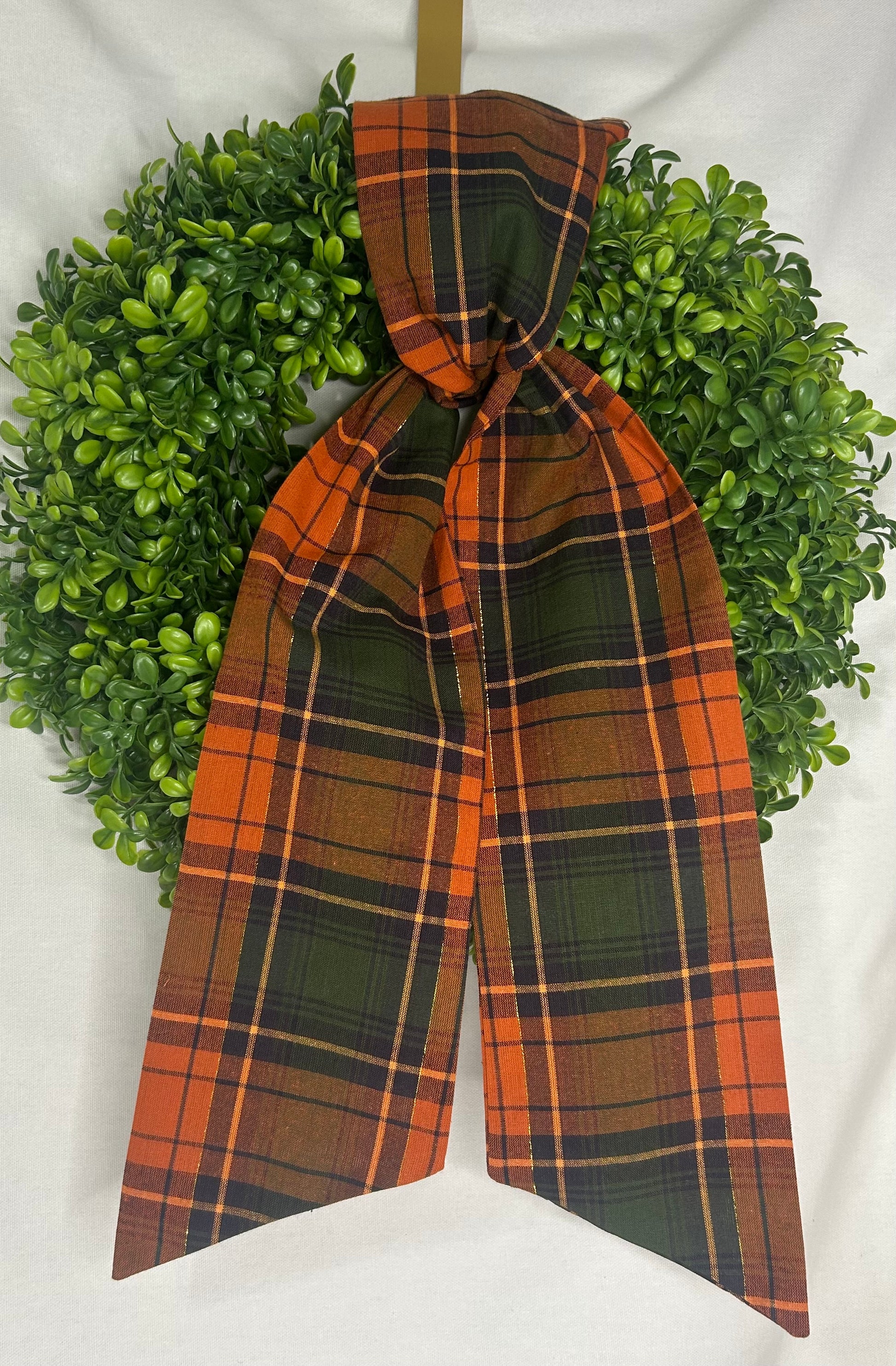 Fall Cotton Wreath Sash