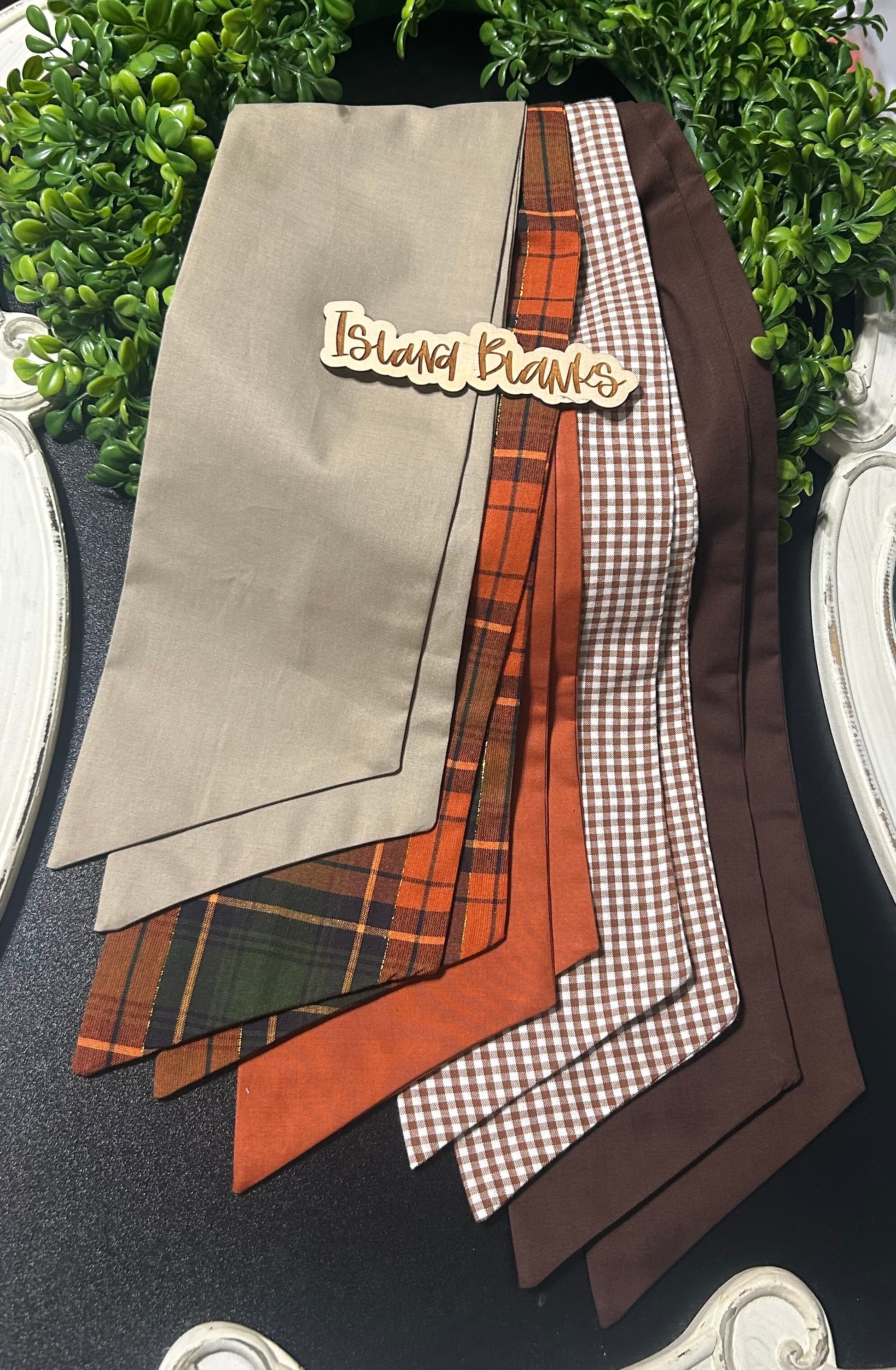 Fall Cotton Wreath Sash