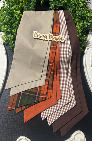 Fall Cotton Wreath Sash