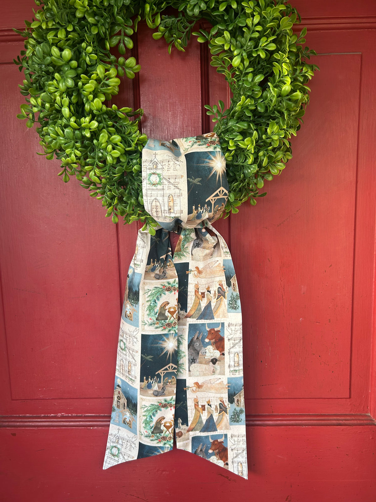 The Christmas Story Cotton Wreath Sash