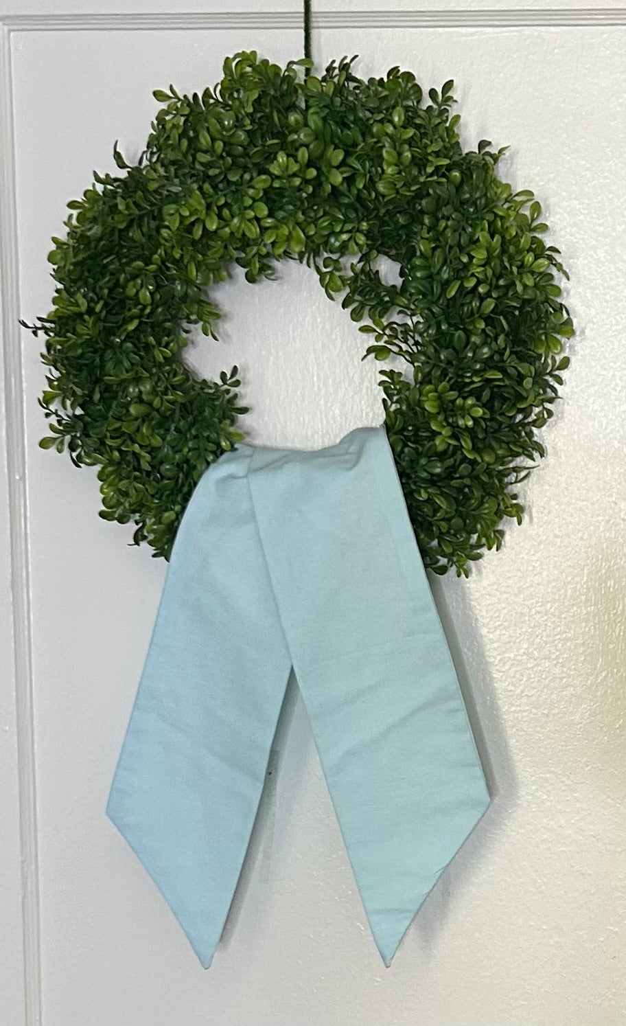 Baby blue Cotton Wreath Sash Blanks Island blanks