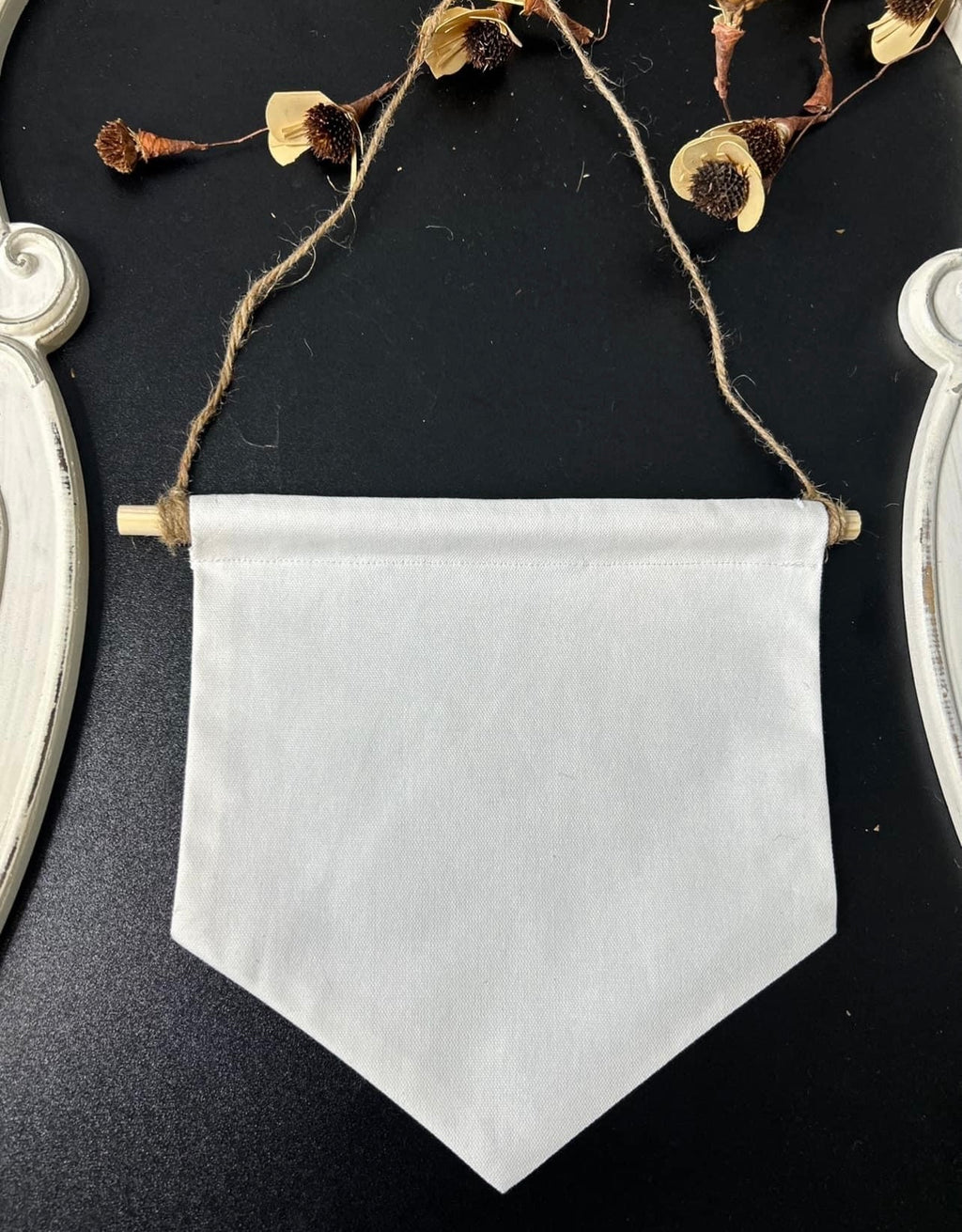 WS White or Ivory Satin Banner