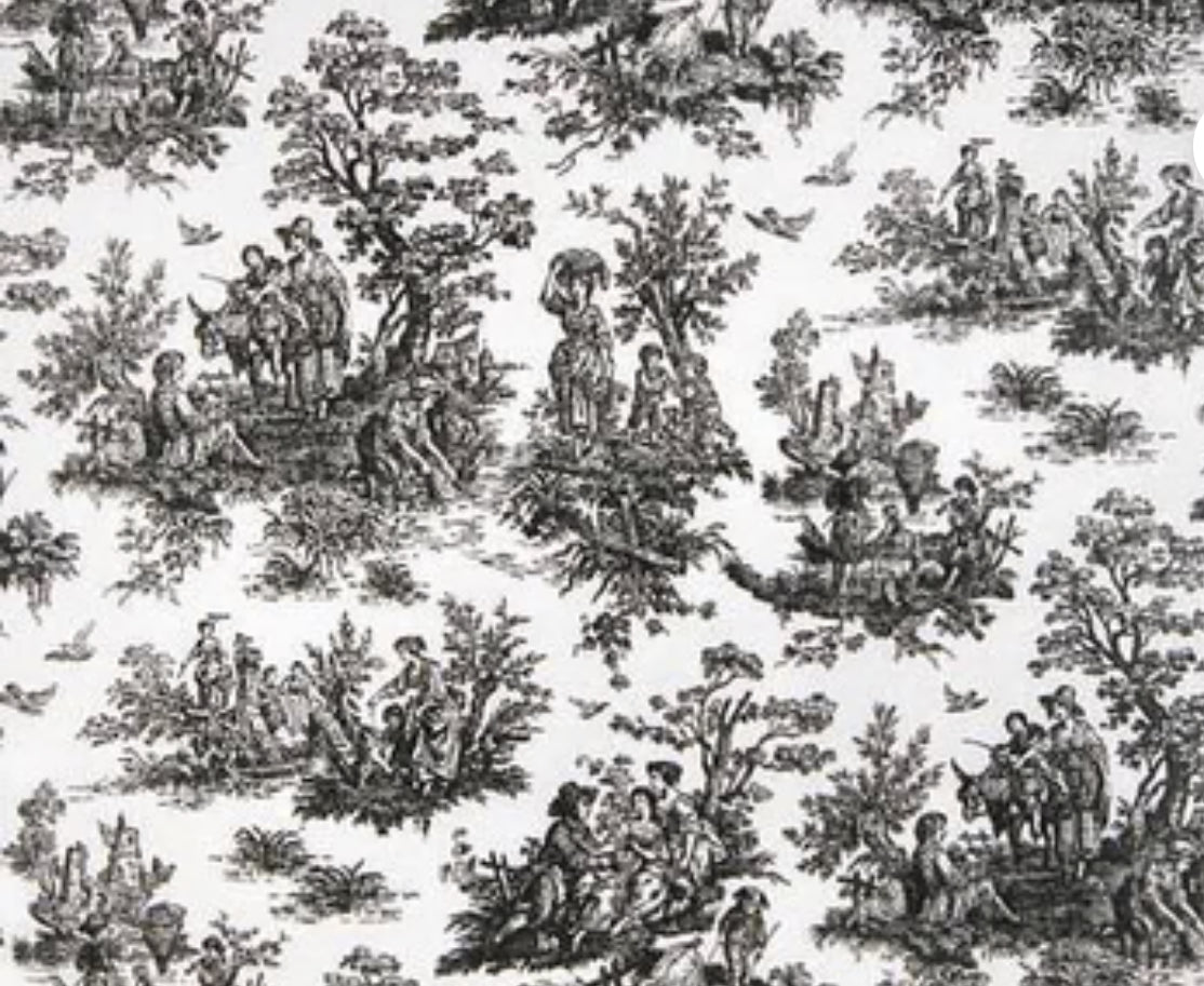 French Toile Baby Sash