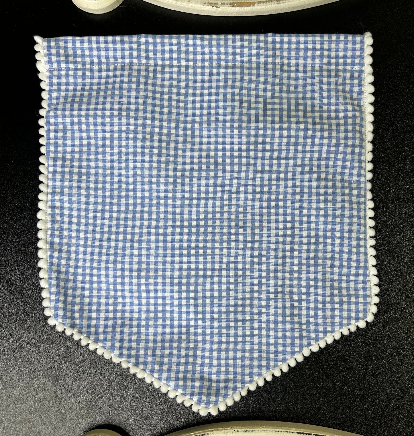 Pre Order Gingham Cotton Banners with pom Pom