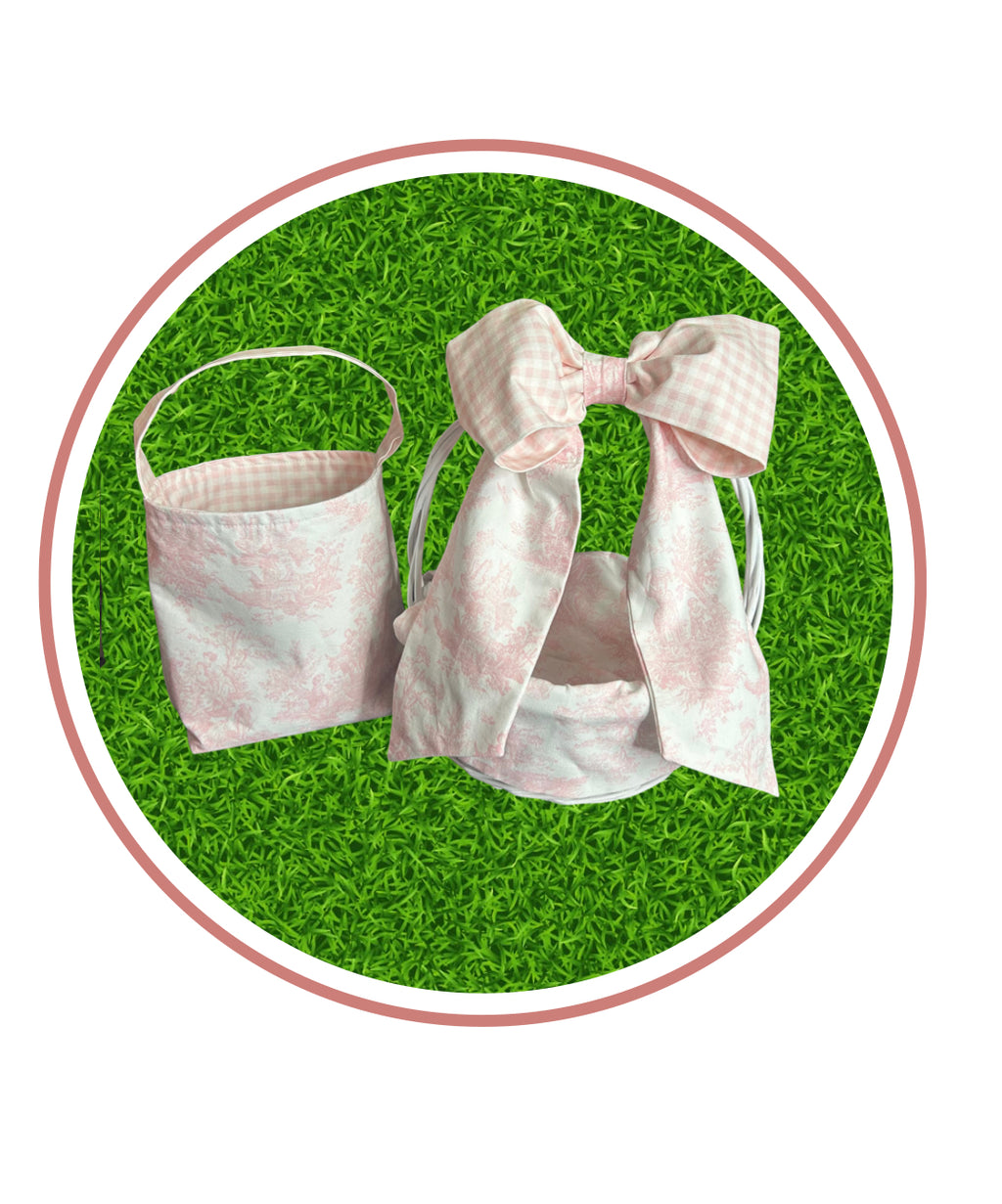 Toile Cotton Basket Liners