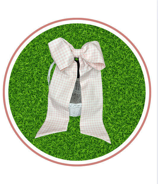 Gingham Cotton Basket Bow Sashes