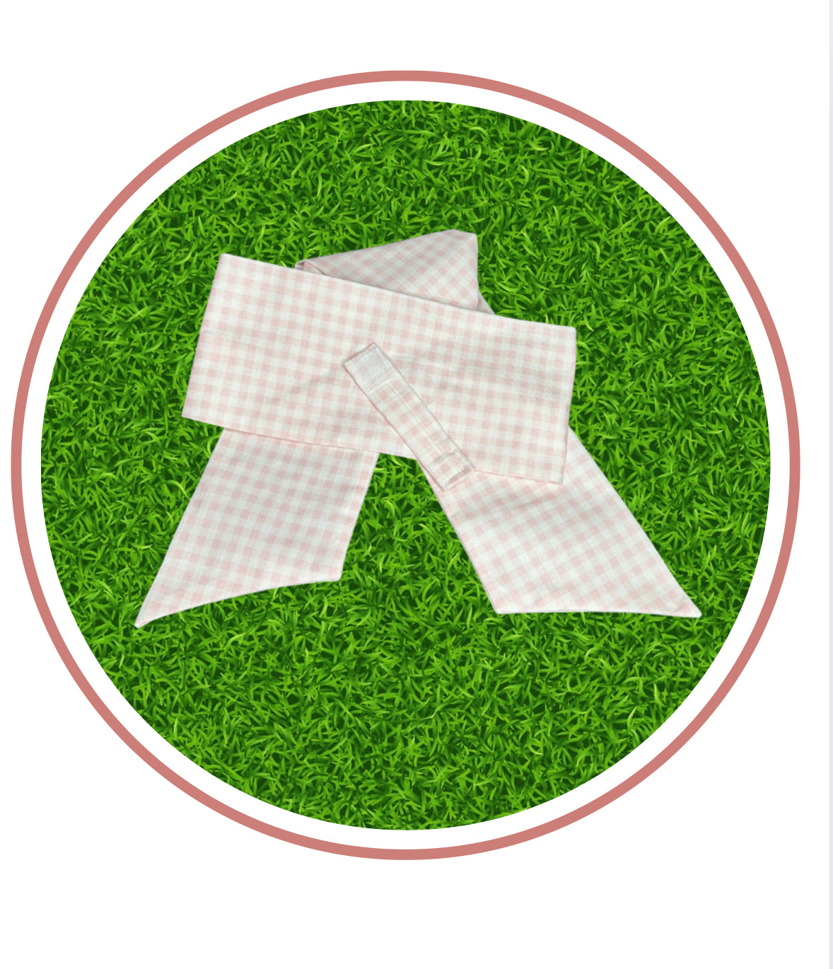 Gingham Cotton Basket Bow Sashes