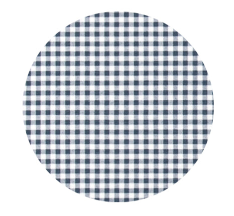 Blue Gingham Cotton Wreath Sash