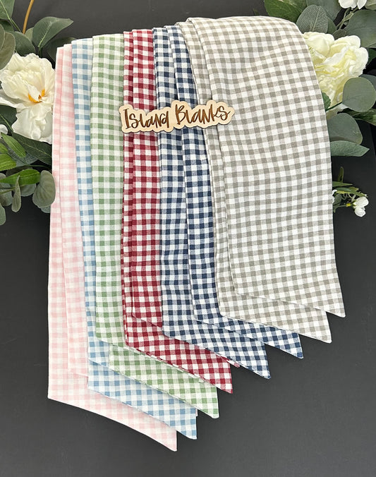 Gingham Cotton Wreath Sash