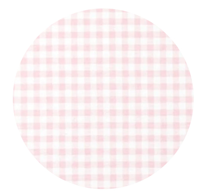 WS Gingham Cotton Wreath Sash
