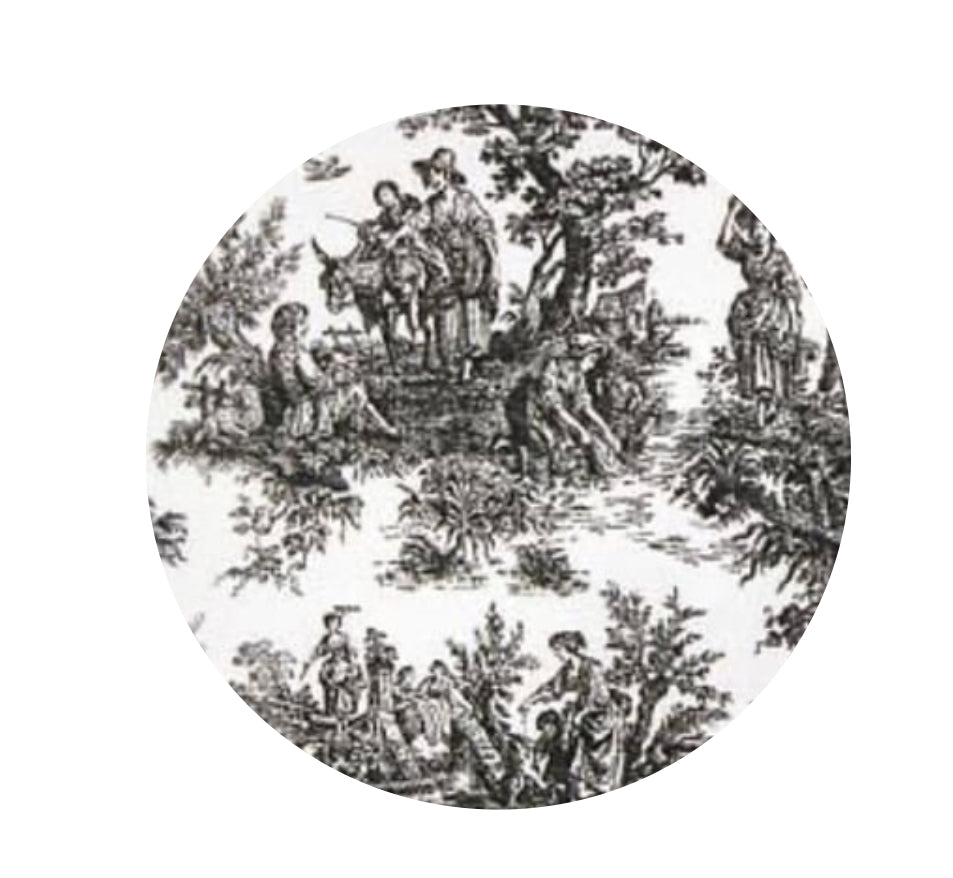 Toile Square Tissue Cover Blank