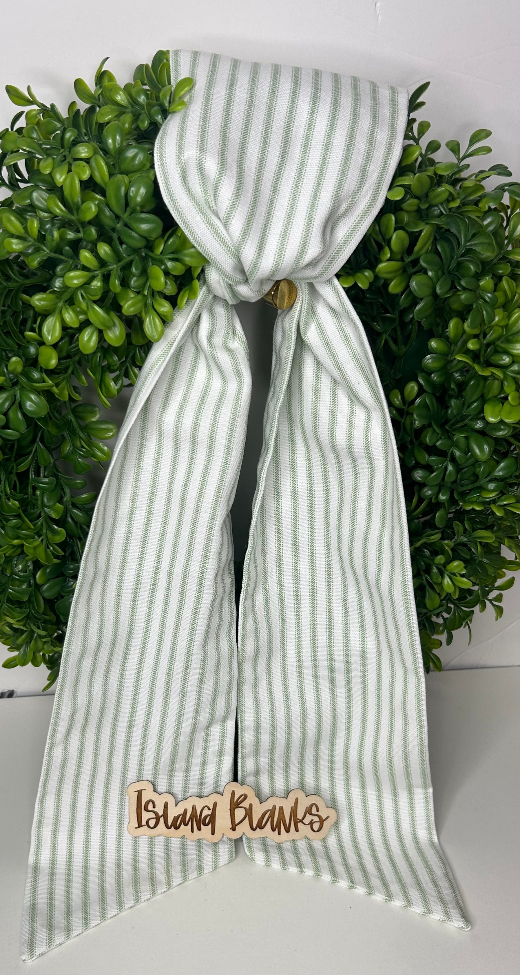 WS Stripe Cotton Wreath Sash