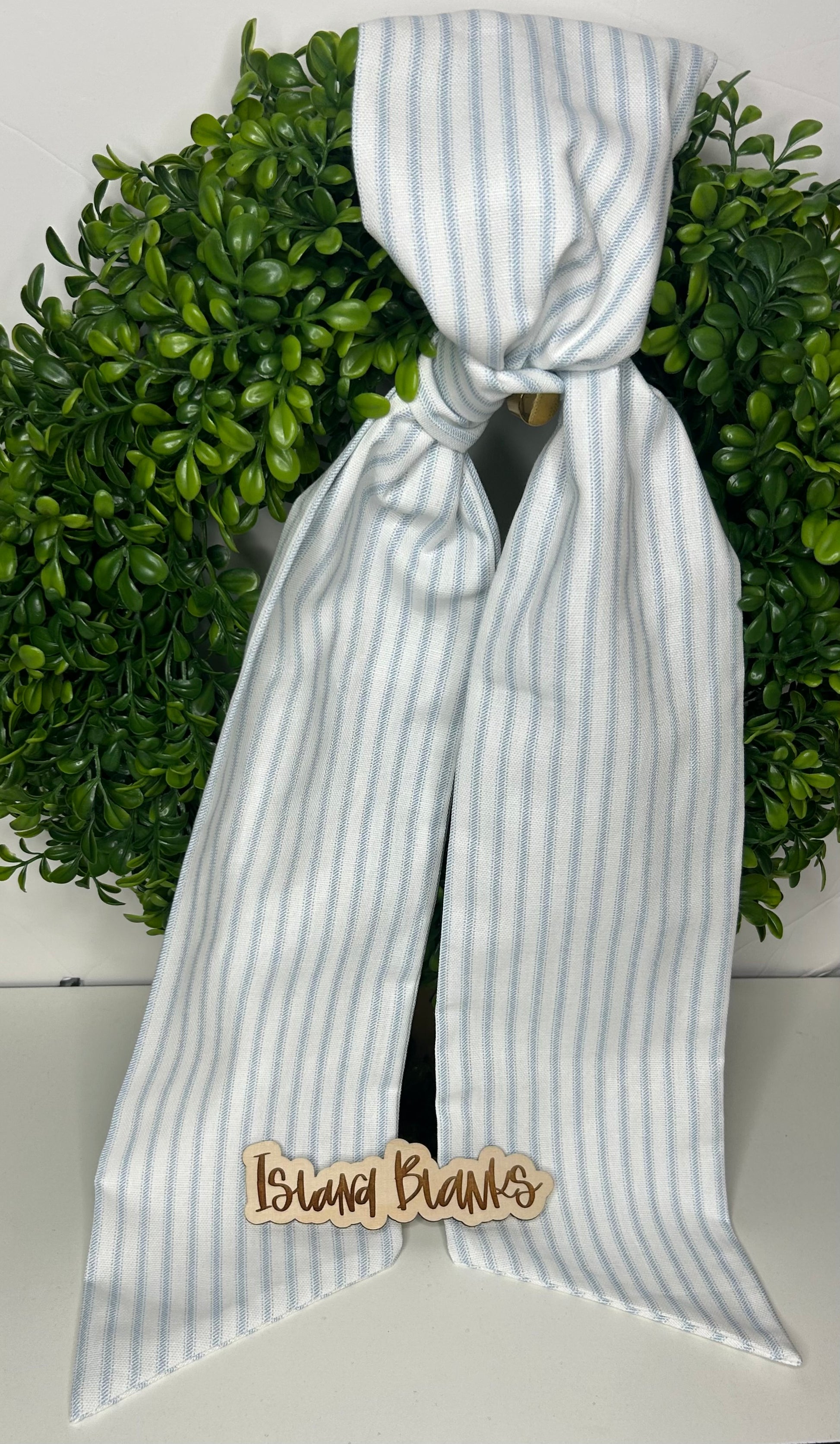WS Stripe Cotton Wreath Sash