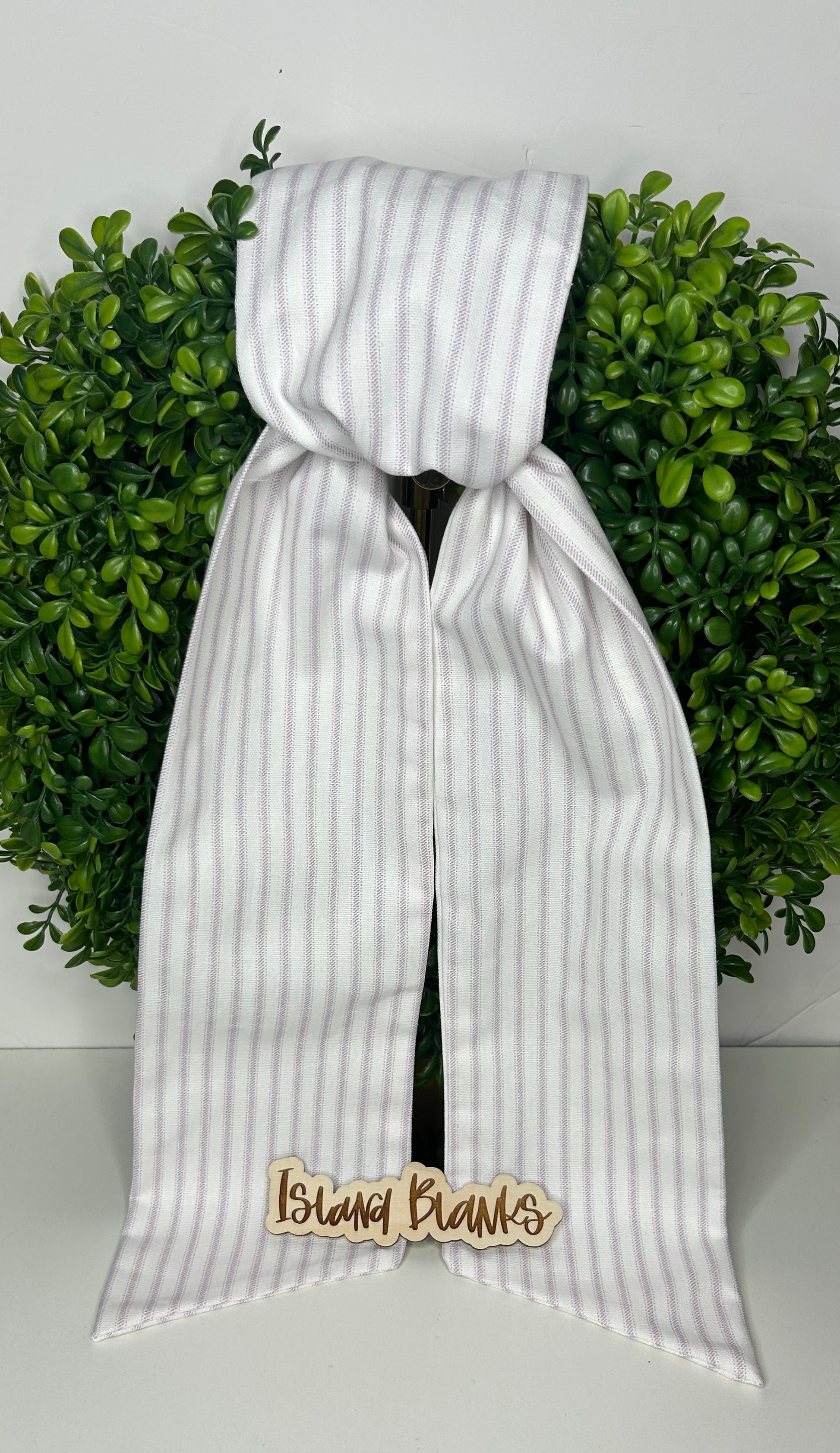 WS Stripe Cotton Wreath Sash