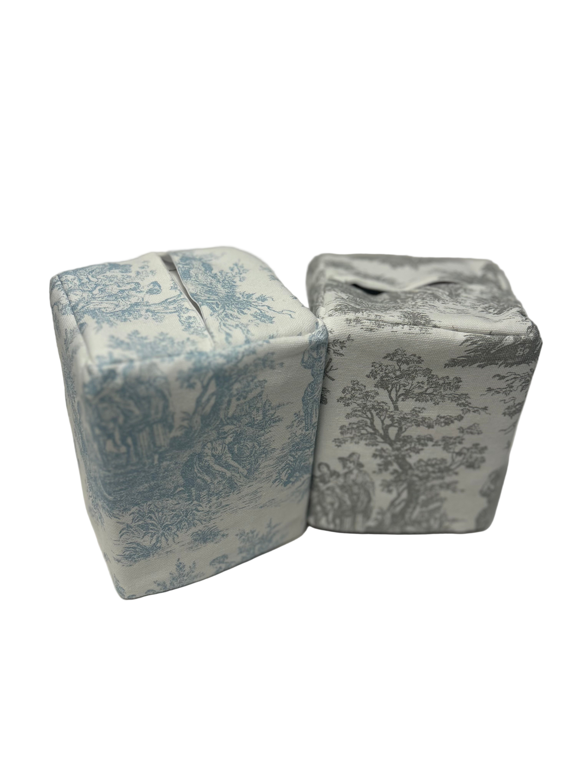 Toile Square Tissue Cover Blank