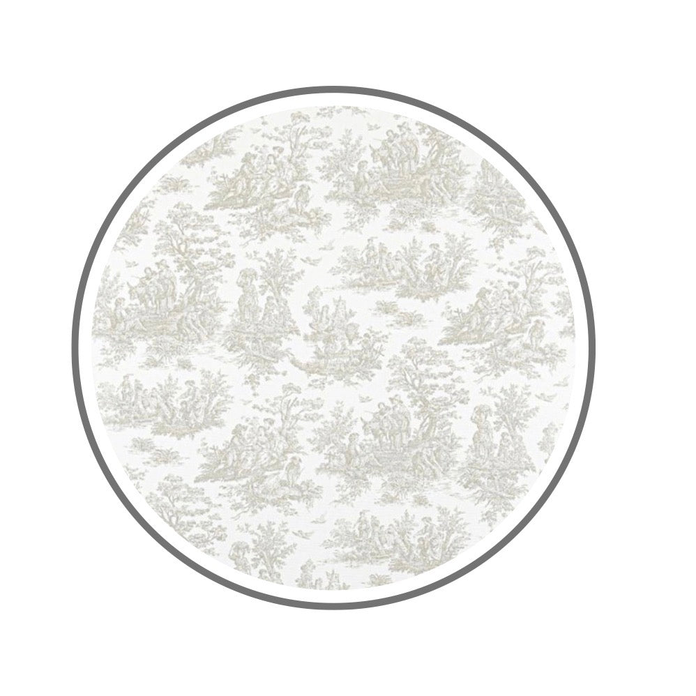 French Toile Cotton Banner- More Colors Available