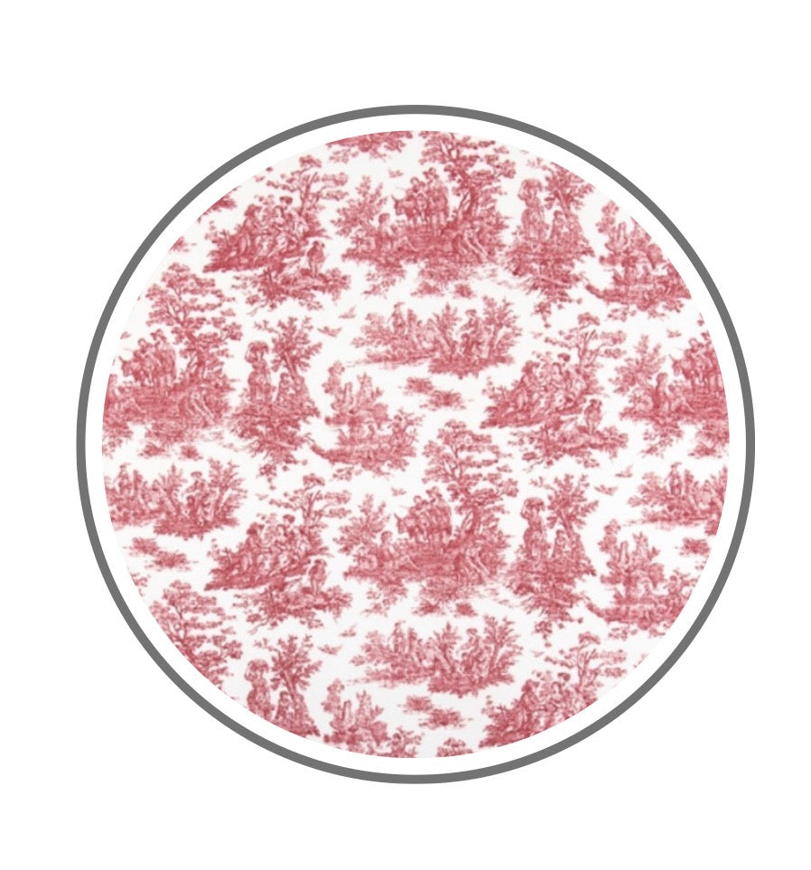 French Toile Cotton Banner- More Colors Available