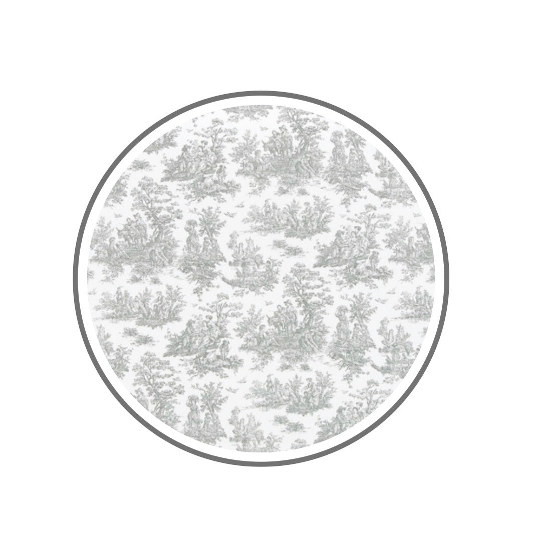 French Toile Cotton Banner- More Colors Available