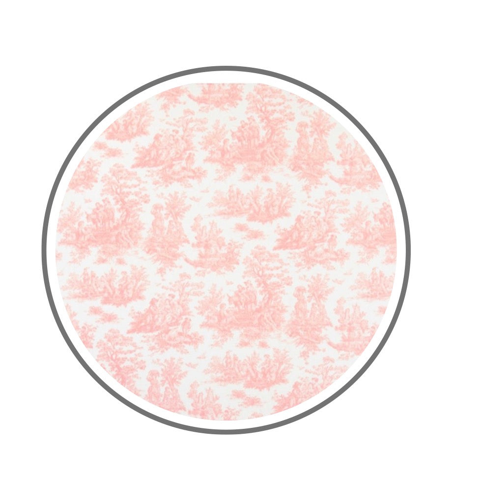 French Toile Cotton Banner- More Colors Available