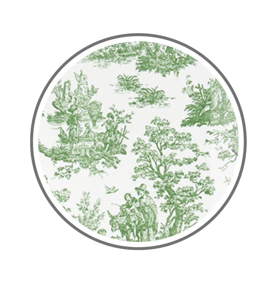 French Toile Cotton Banner- More Colors Available