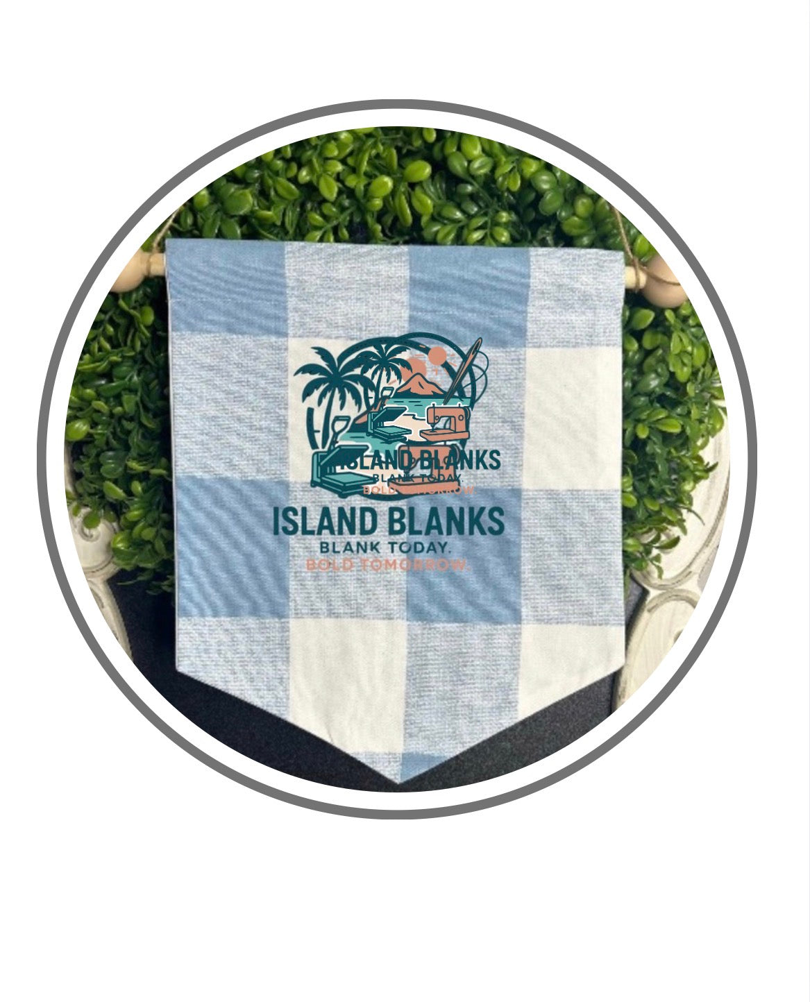 Large Buffalo Plaid Cotton Banners - More Colors Available