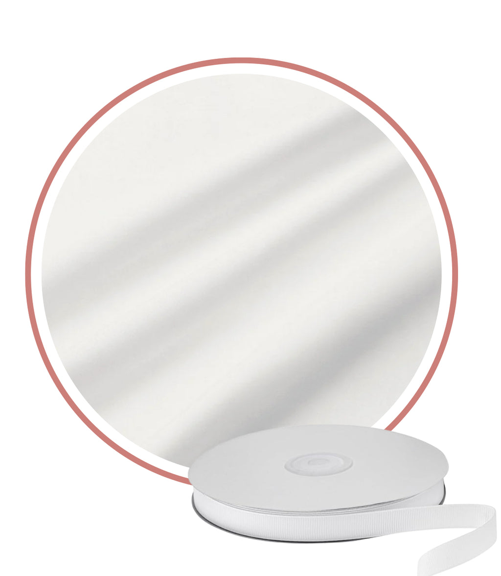 Canvas Banner with Toile Ties and Ribbon