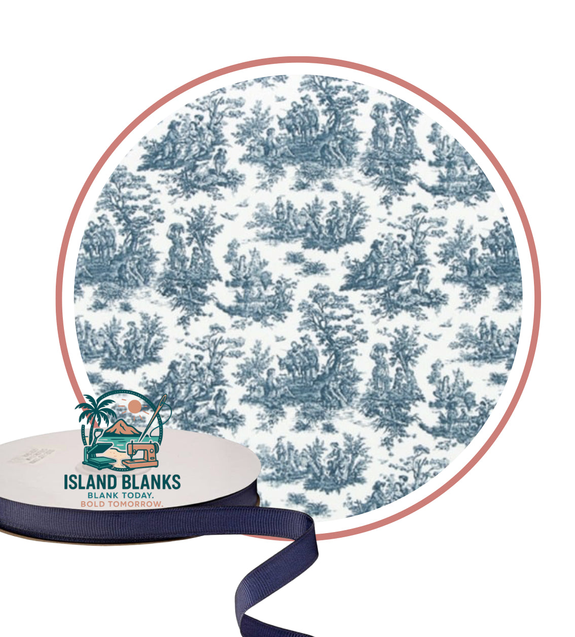 Canvas Banner with Oversize Ties and Ribbon