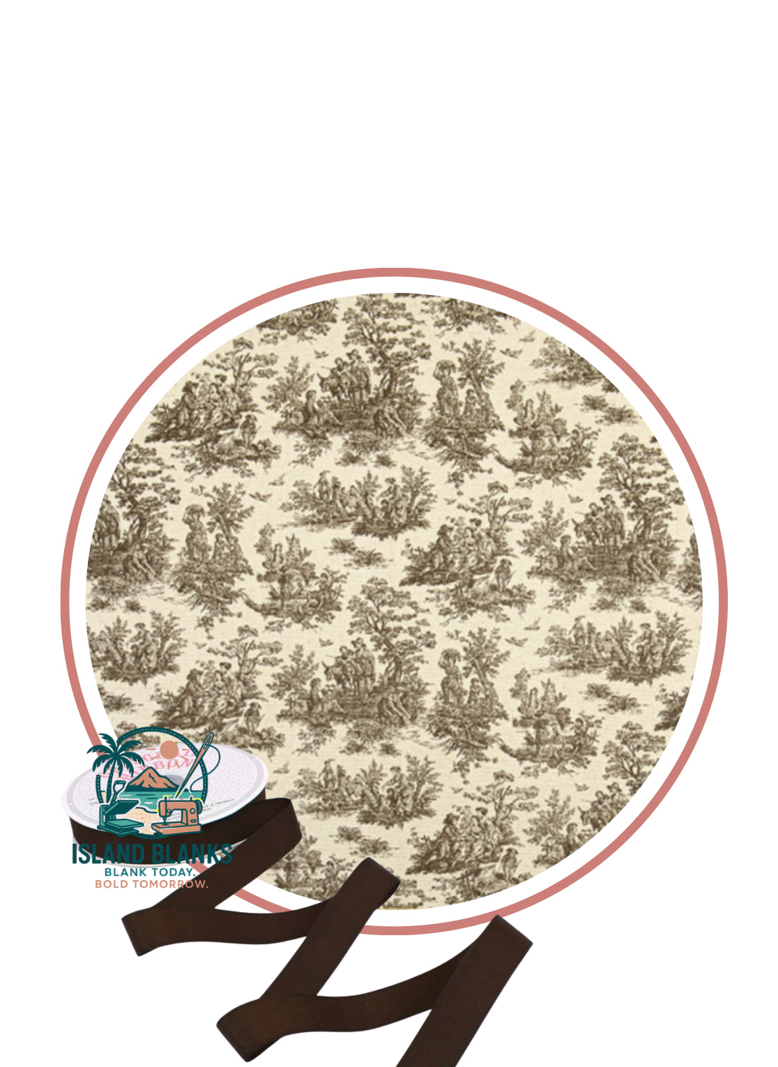 Canvas Banner with Oversize Ties and Ribbon