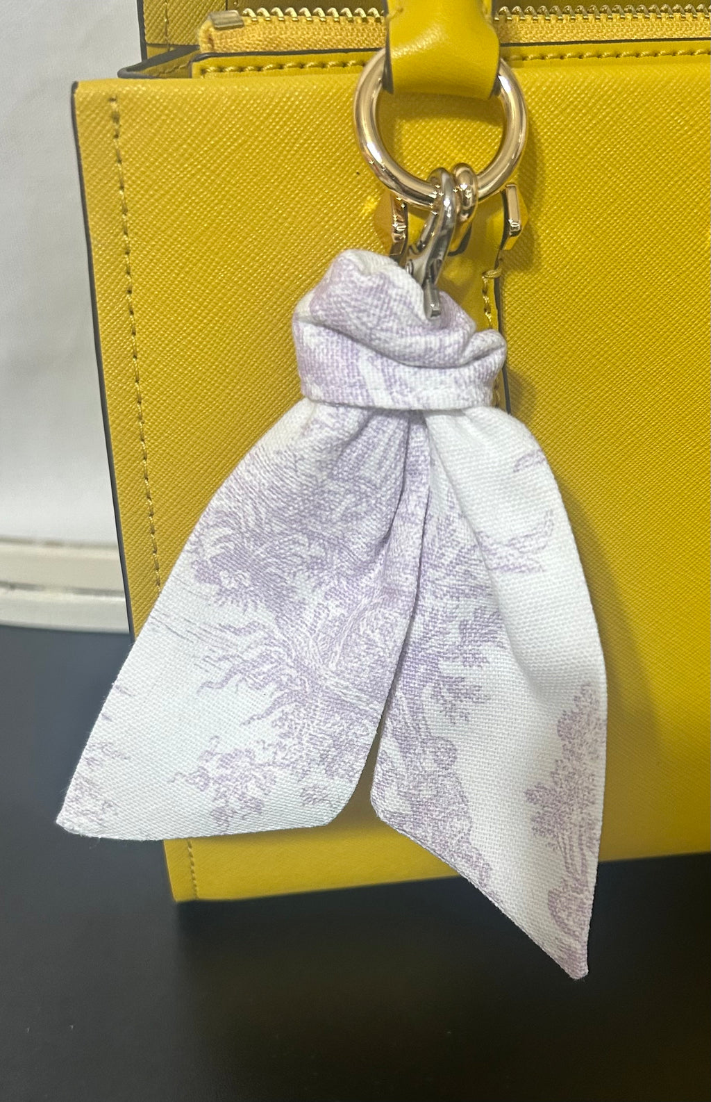 French Toile Bag Keyring Scarf Sash