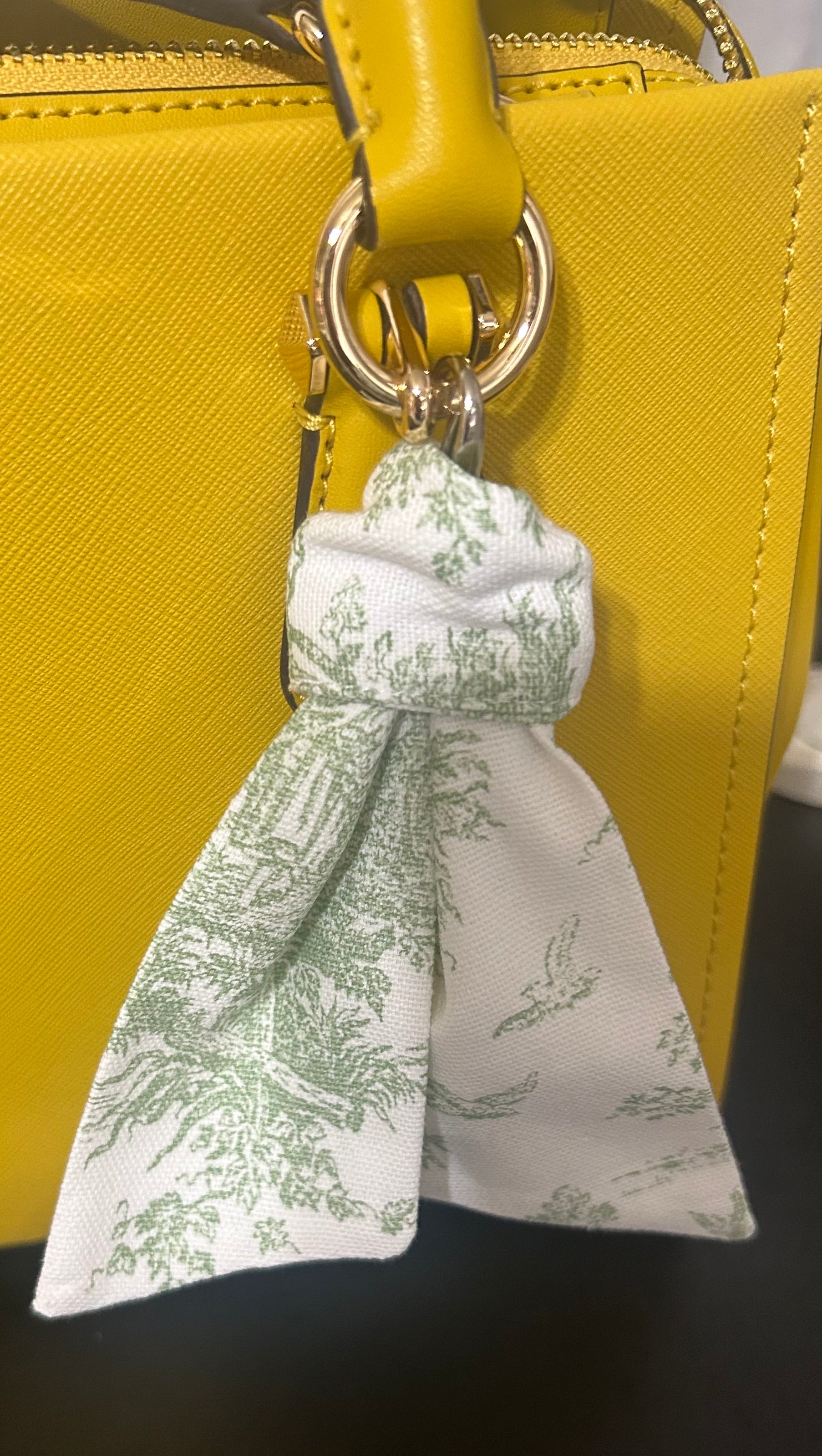 French Toile Bag Keyring Scarf Sash