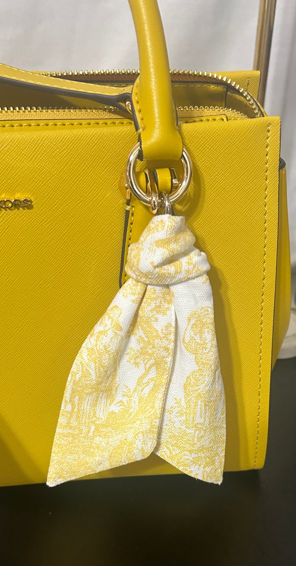 French Toile Bag Keyring Scarf Sash