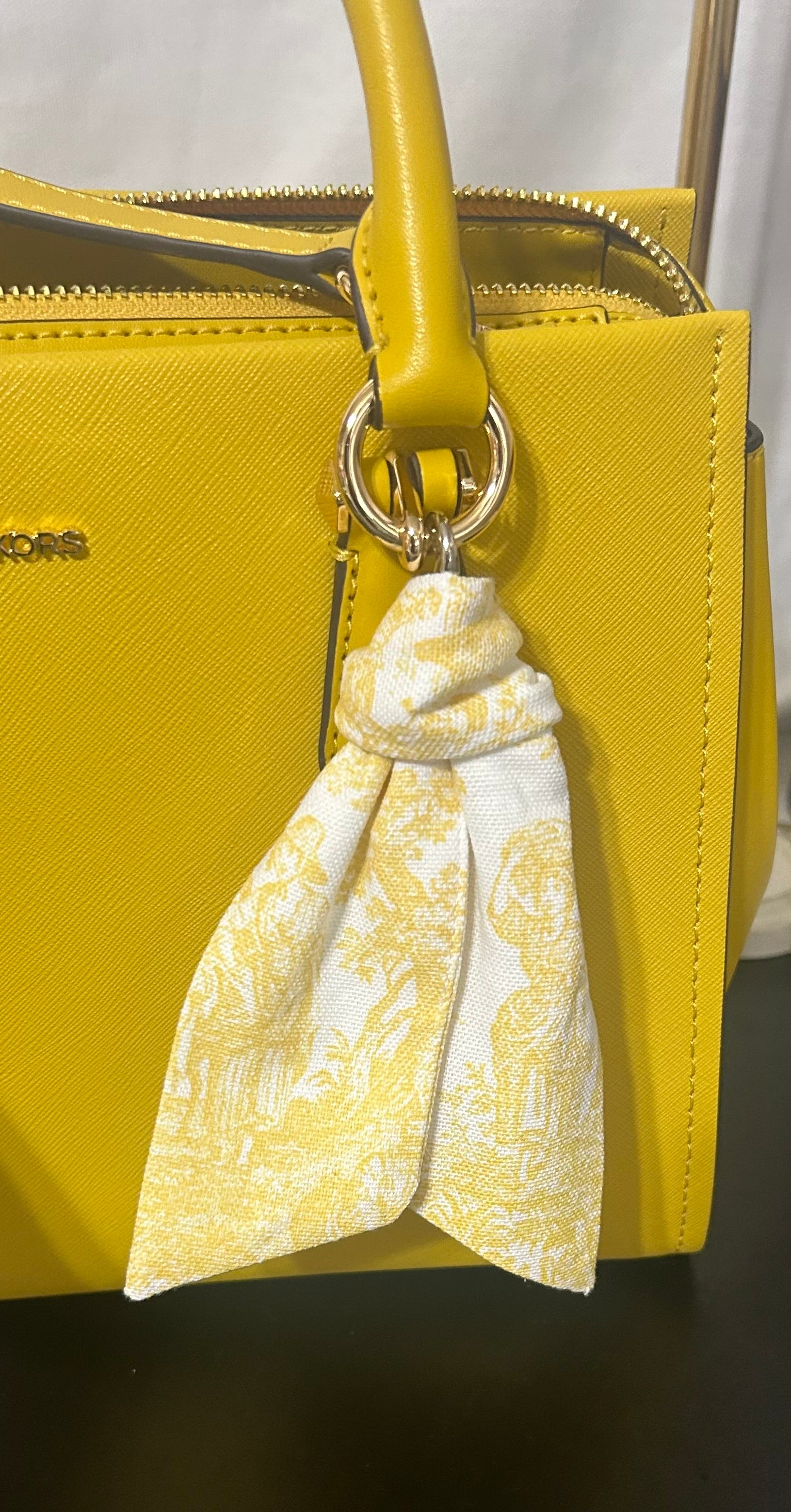 French Toile Bag Keyring Scarf Sash