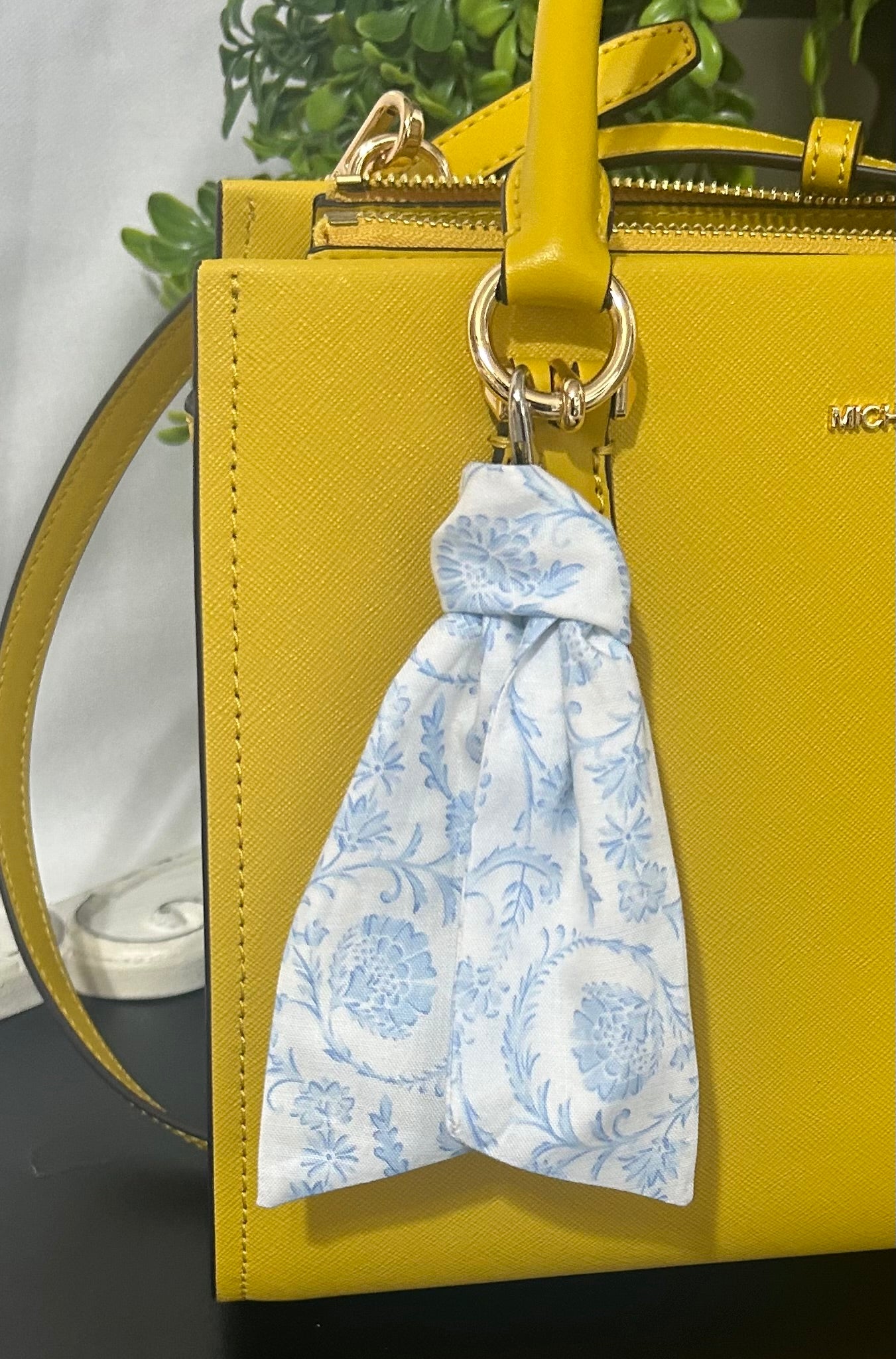 French Toile Bag Keyring Scarf Sash
