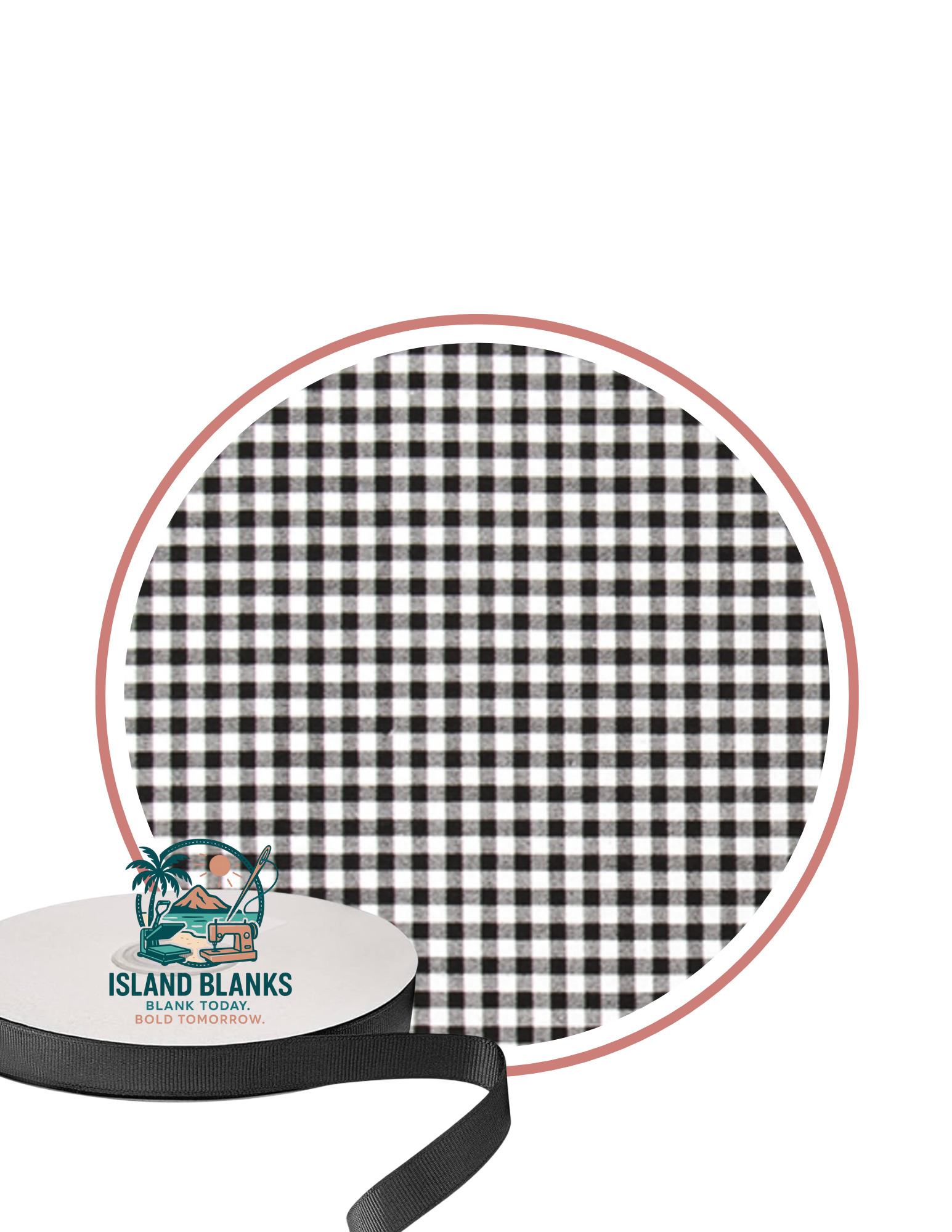 Canvas Banner with Oversize Ties and Ribbon